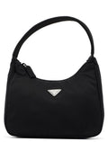 MV519 Black Tessuto Mini Hobo Bag