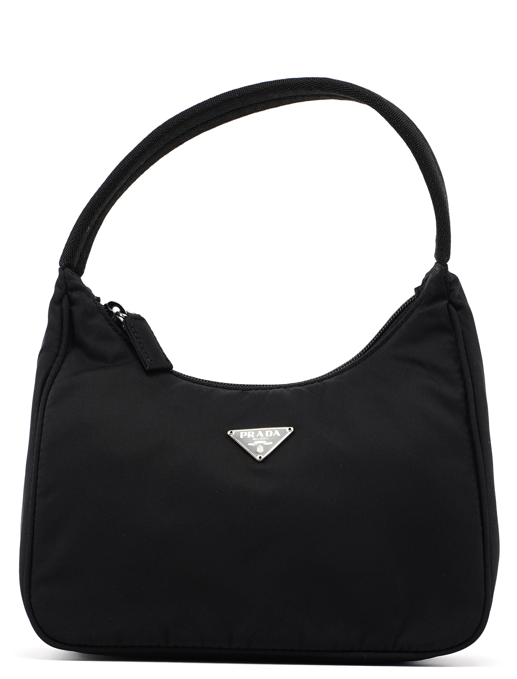 MV519 Black Tessuto Mini Hobo Bag