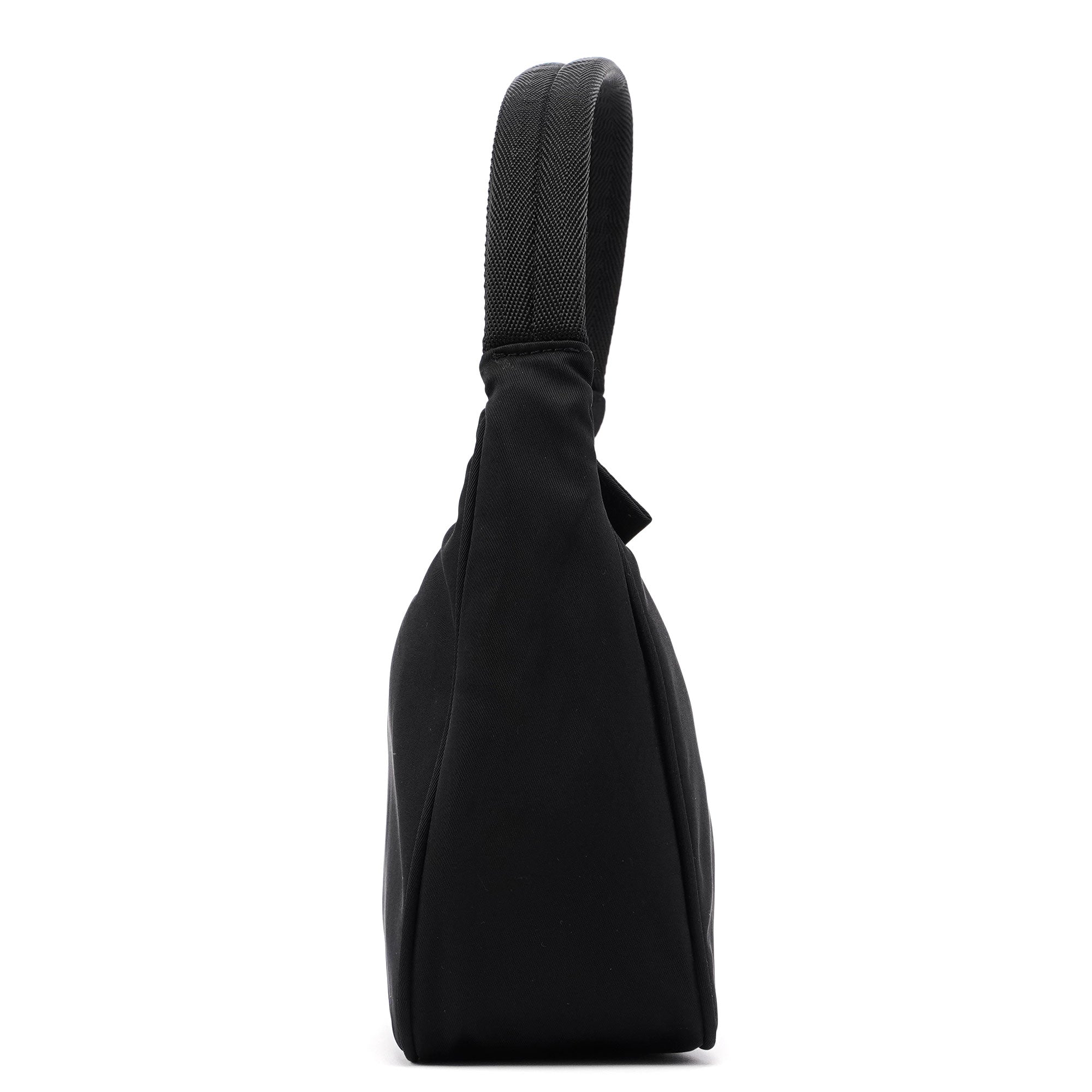 MV519 Black Tessuto Mini Hobo Bag