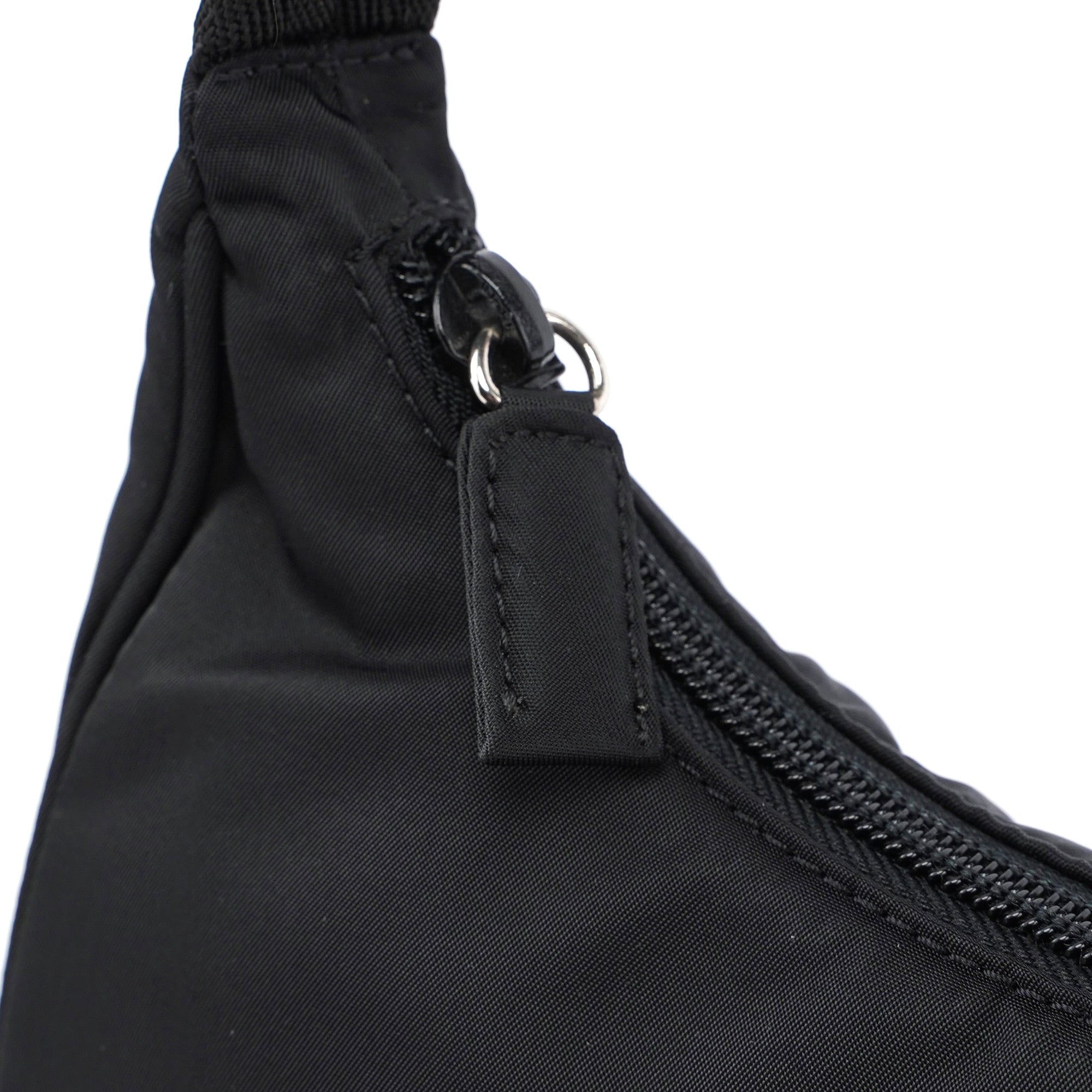 MV519 Black Tessuto Mini Hobo Bag