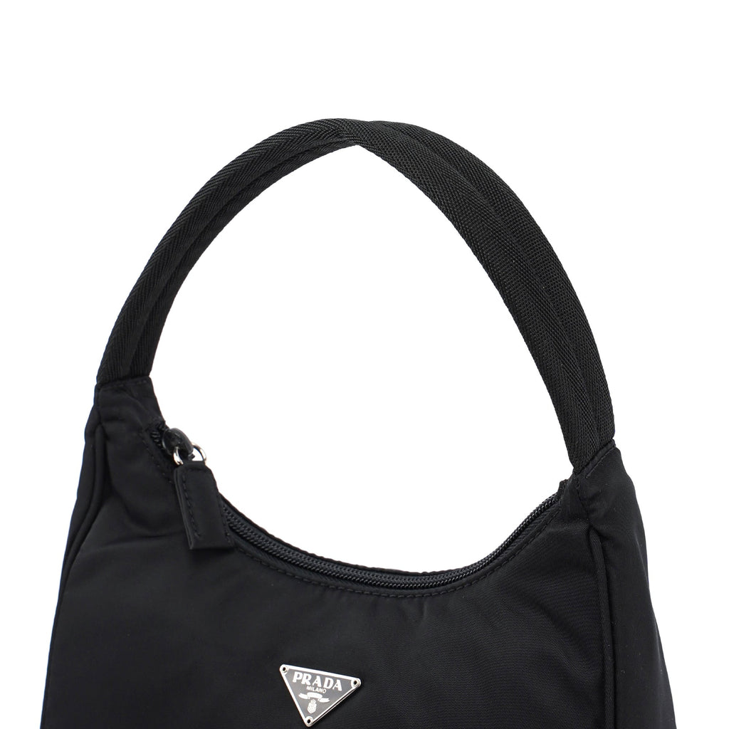 MV519 Black Tessuto Mini Hobo Bag