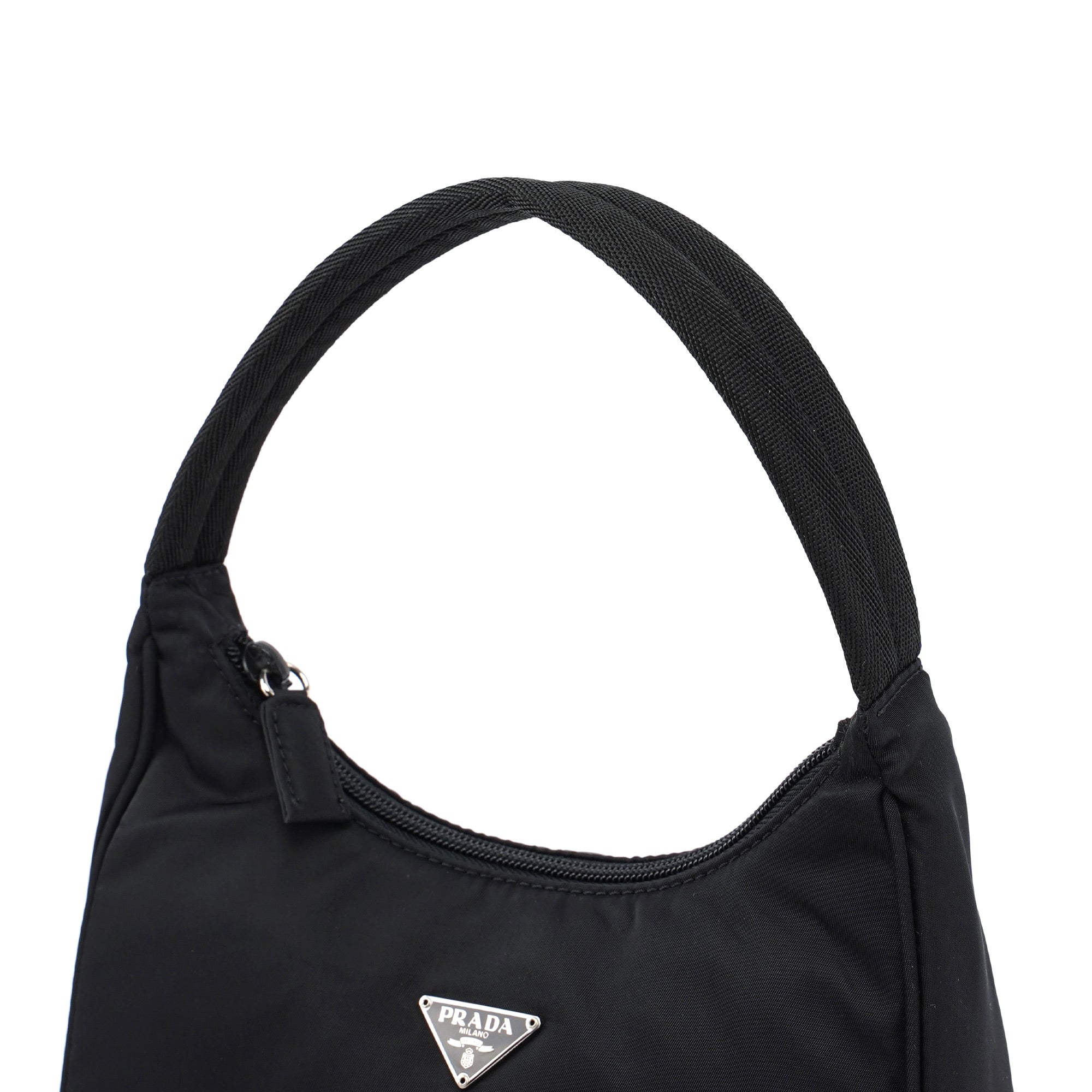 MV519 Black Tessuto Mini Hobo Bag