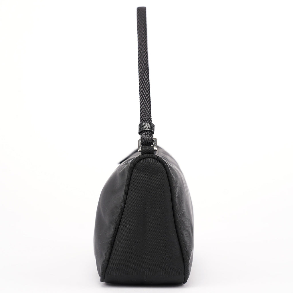 MV633 Black Tessuto Mini Hobo Bag