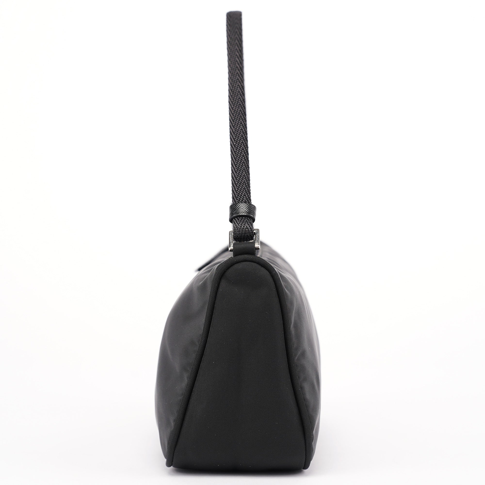 MV633 Black Tessuto Mini Hobo Bag