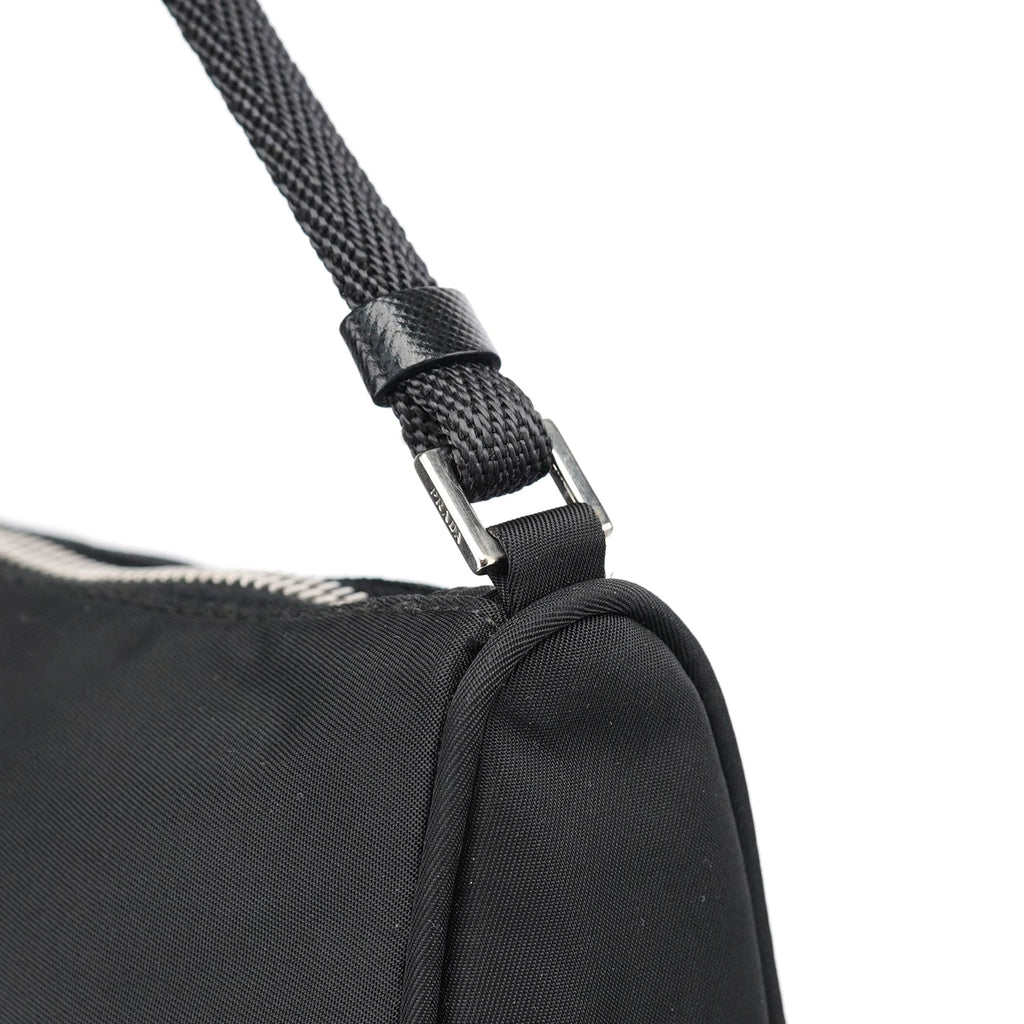 MV633 Black Tessuto Mini Hobo Bag