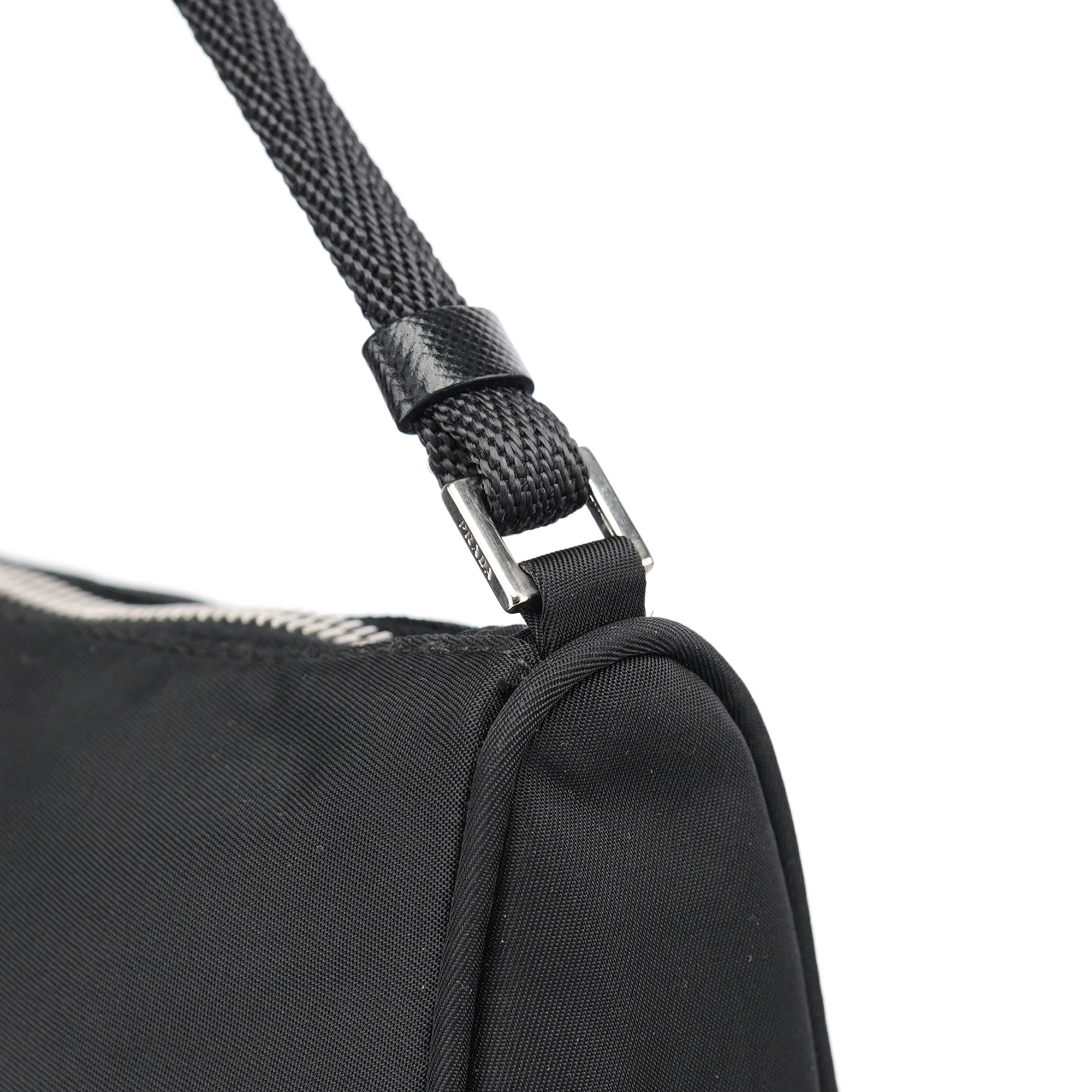 MV633 Black Tessuto Mini Hobo Bag
