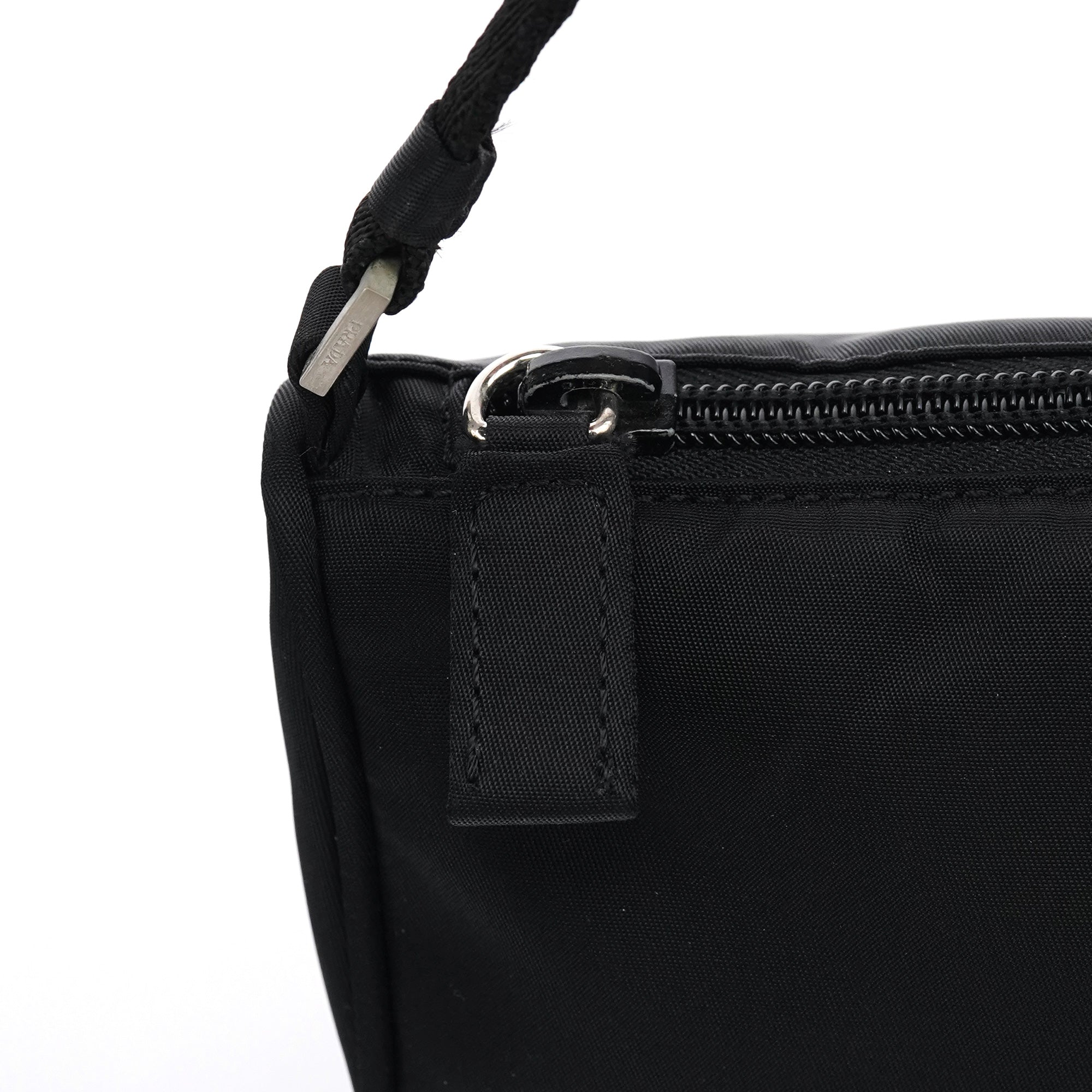 MV633 Black Tessuto Mini Hobo Bag