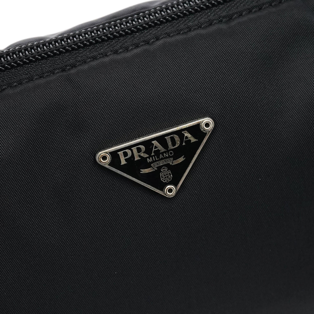 MV633 Black Tessuto Mini Hobo Bag
