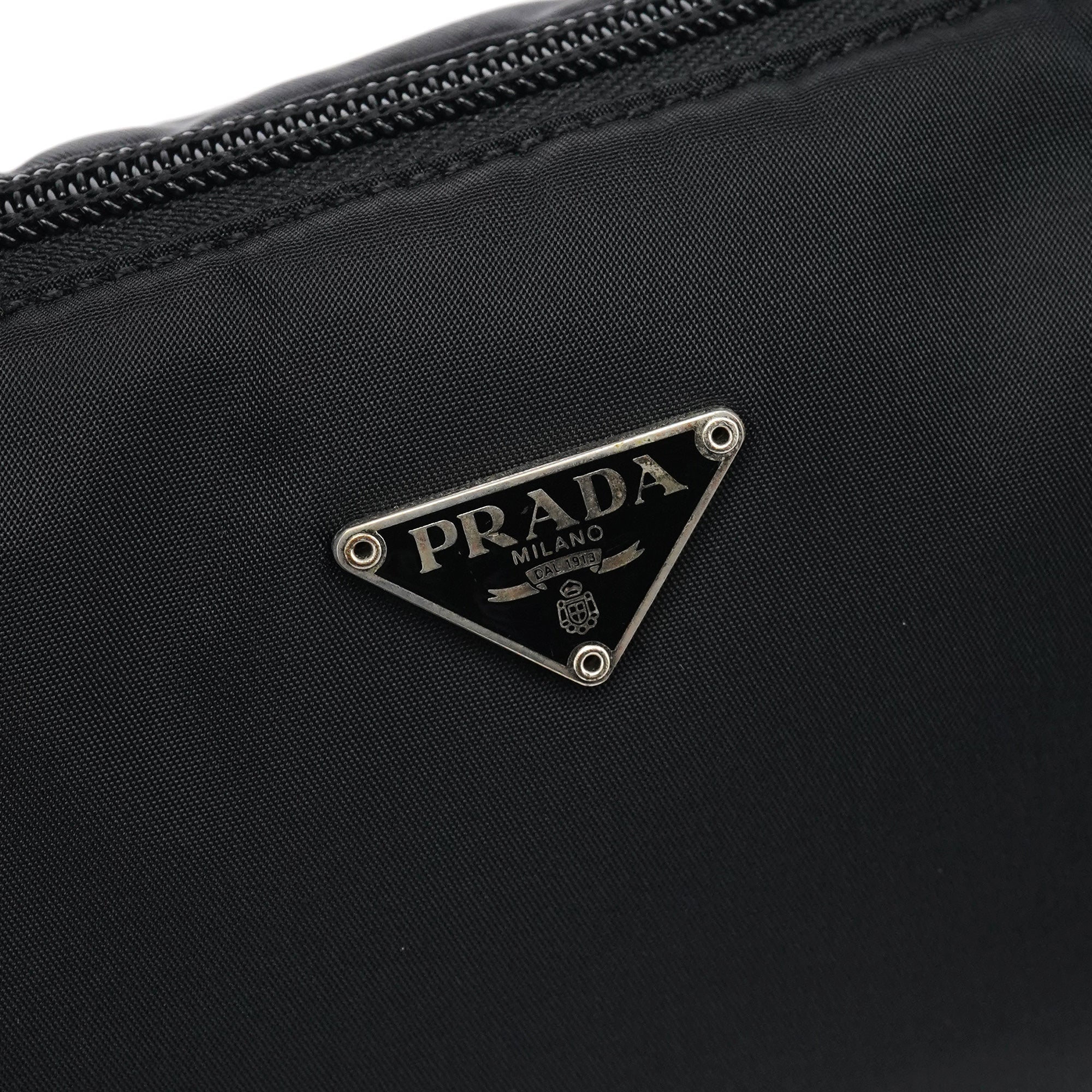 MV633 Black Tessuto Mini Hobo Bag