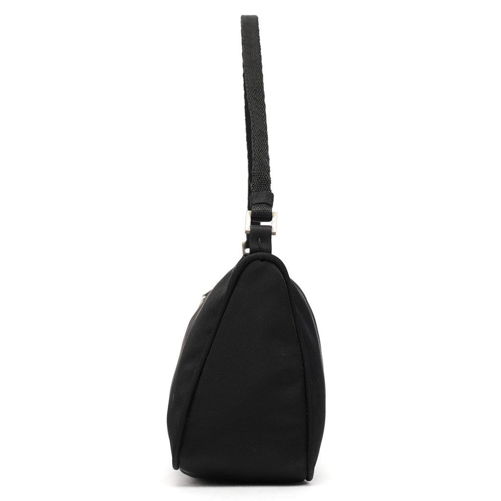 MV633 Black Tessuto Mini Hobo Bag