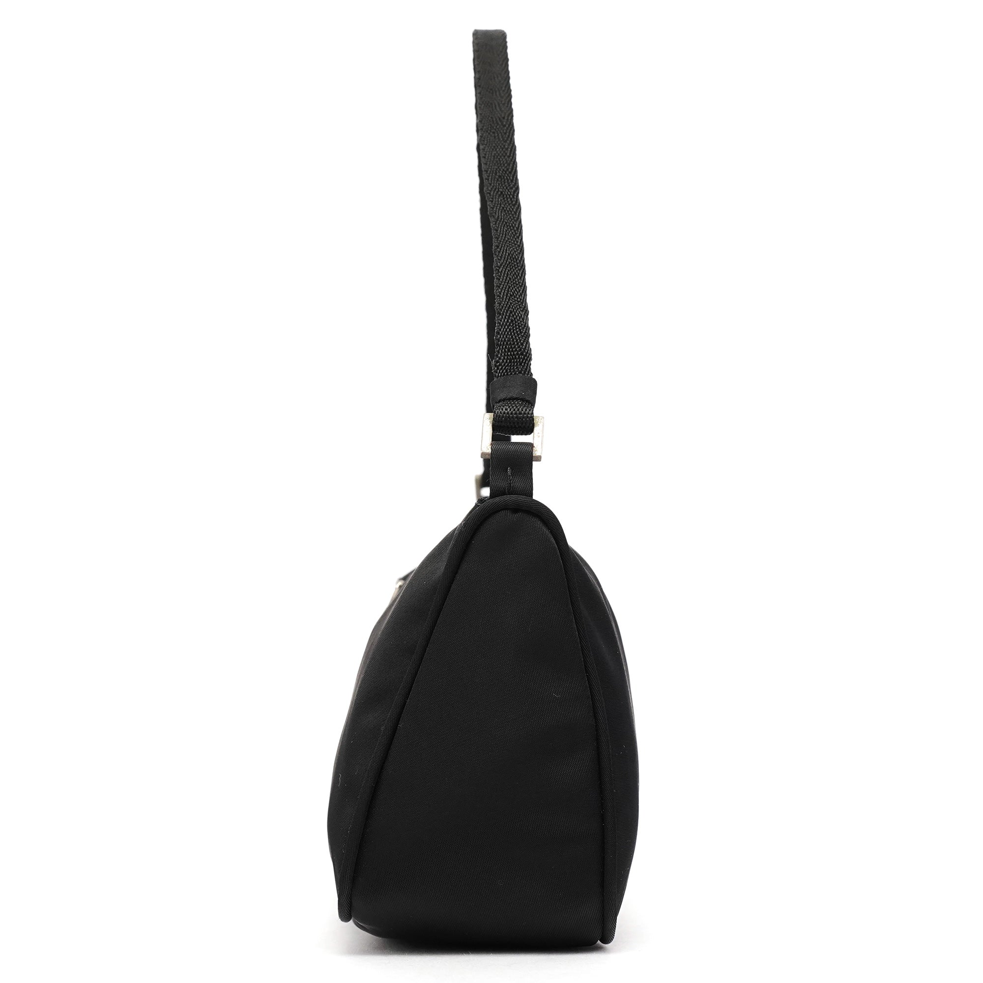 MV633 Black Tessuto Mini Hobo Bag
