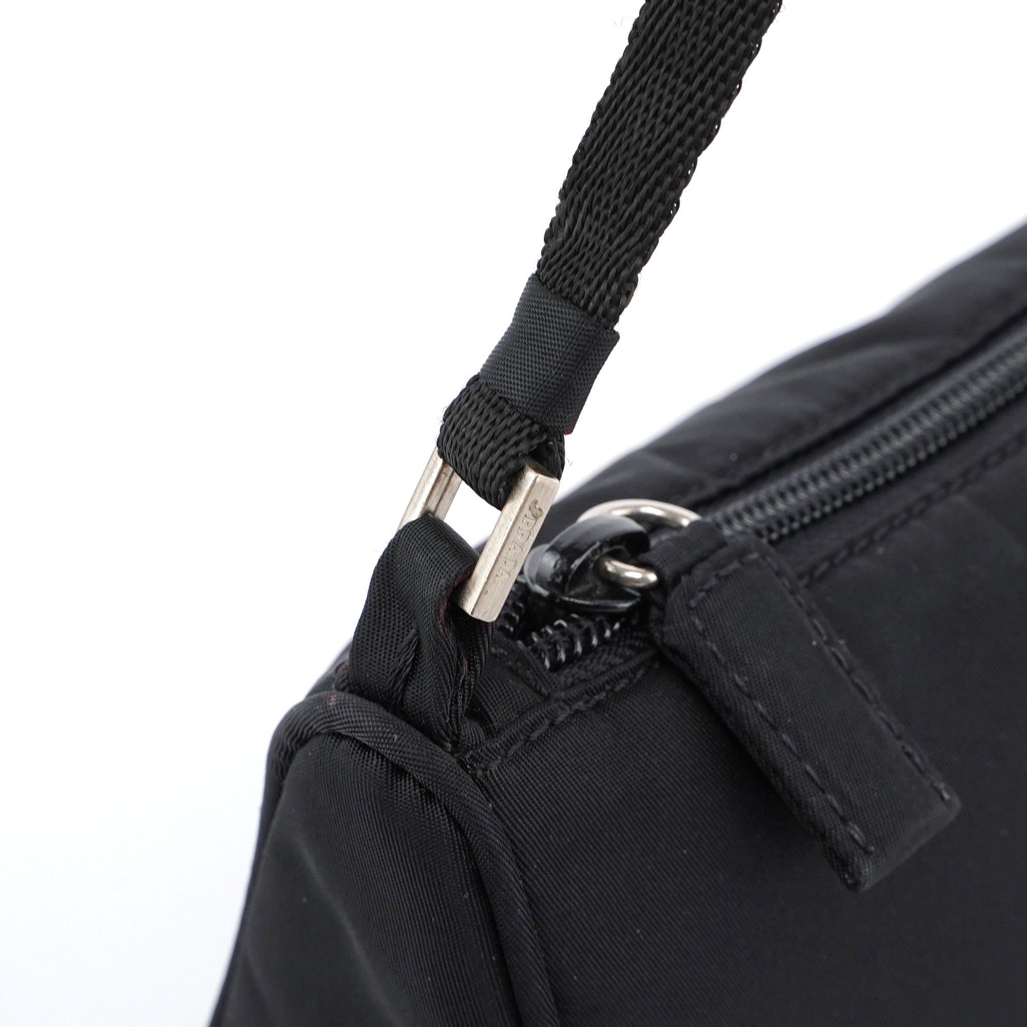 MV633 Black Tessuto Mini Hobo Bag