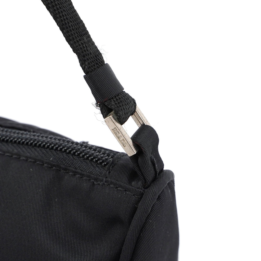 MV633 Black Tessuto Mini Hobo Bag