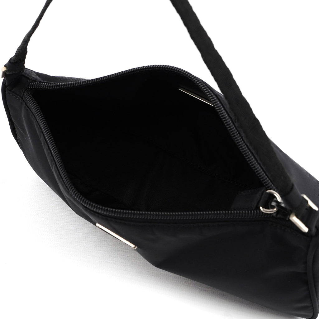 MV633 Black Tessuto Mini Hobo Bag