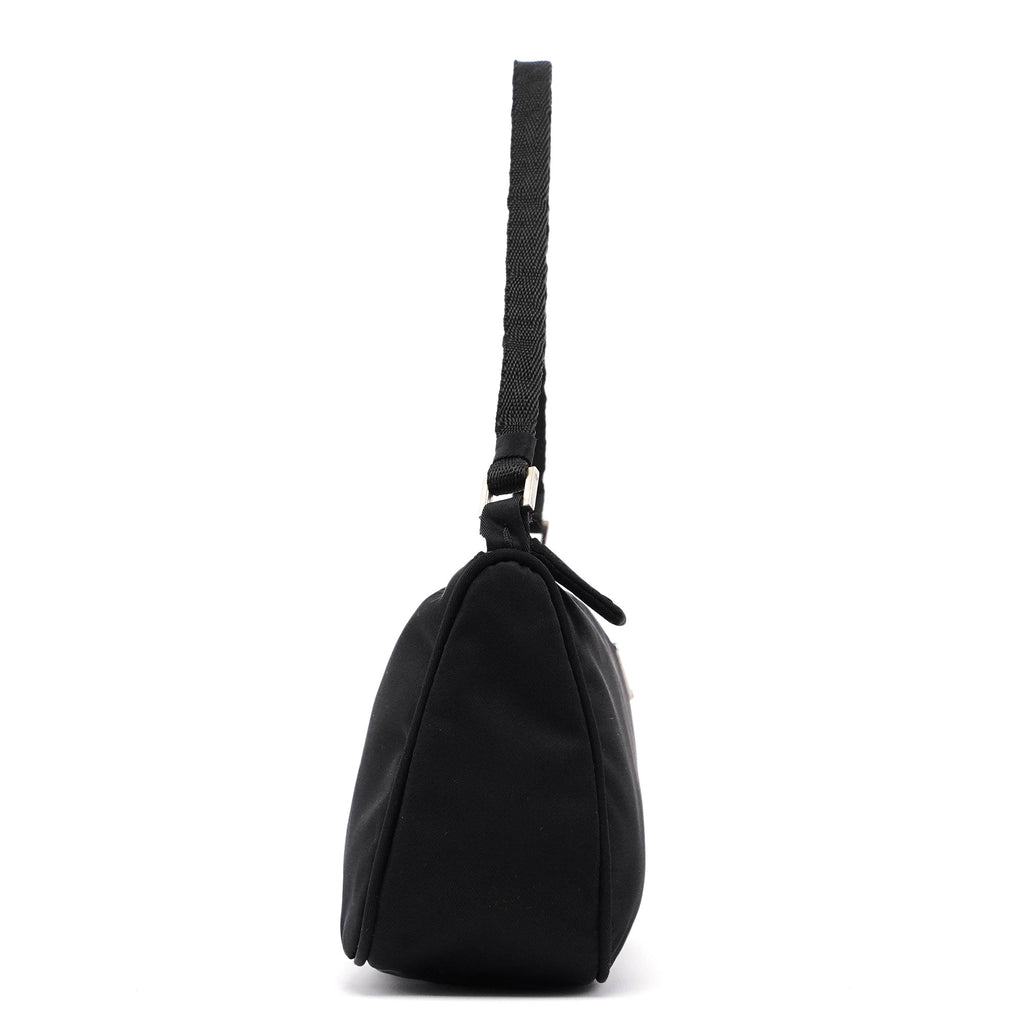 MV633 Black Tessuto Mini Hobo Bag