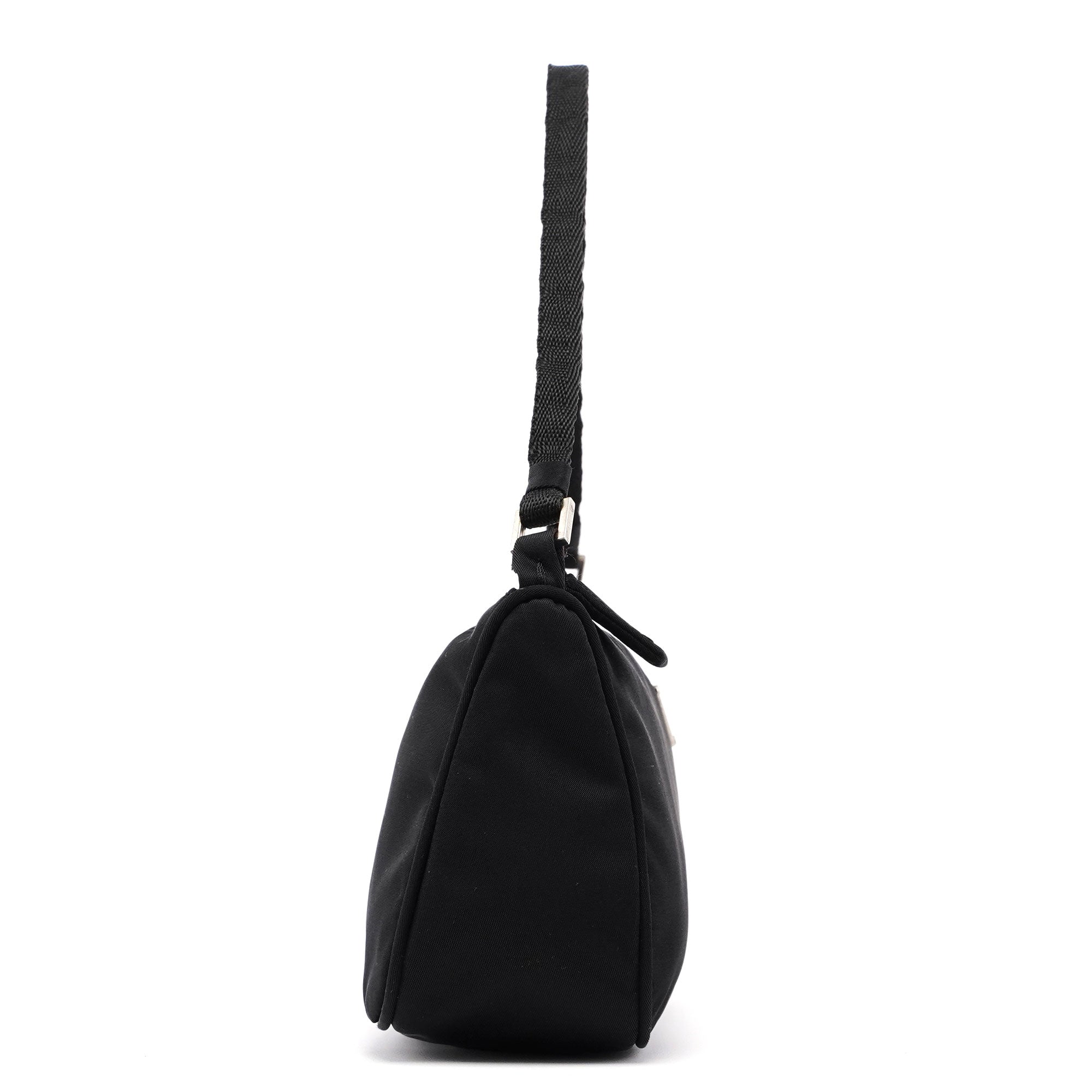 MV633 Black Tessuto Mini Hobo Bag