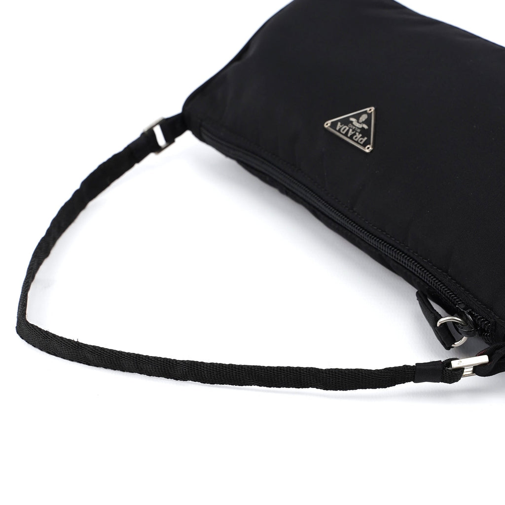 MV633 Black Tessuto Mini Hobo Bag