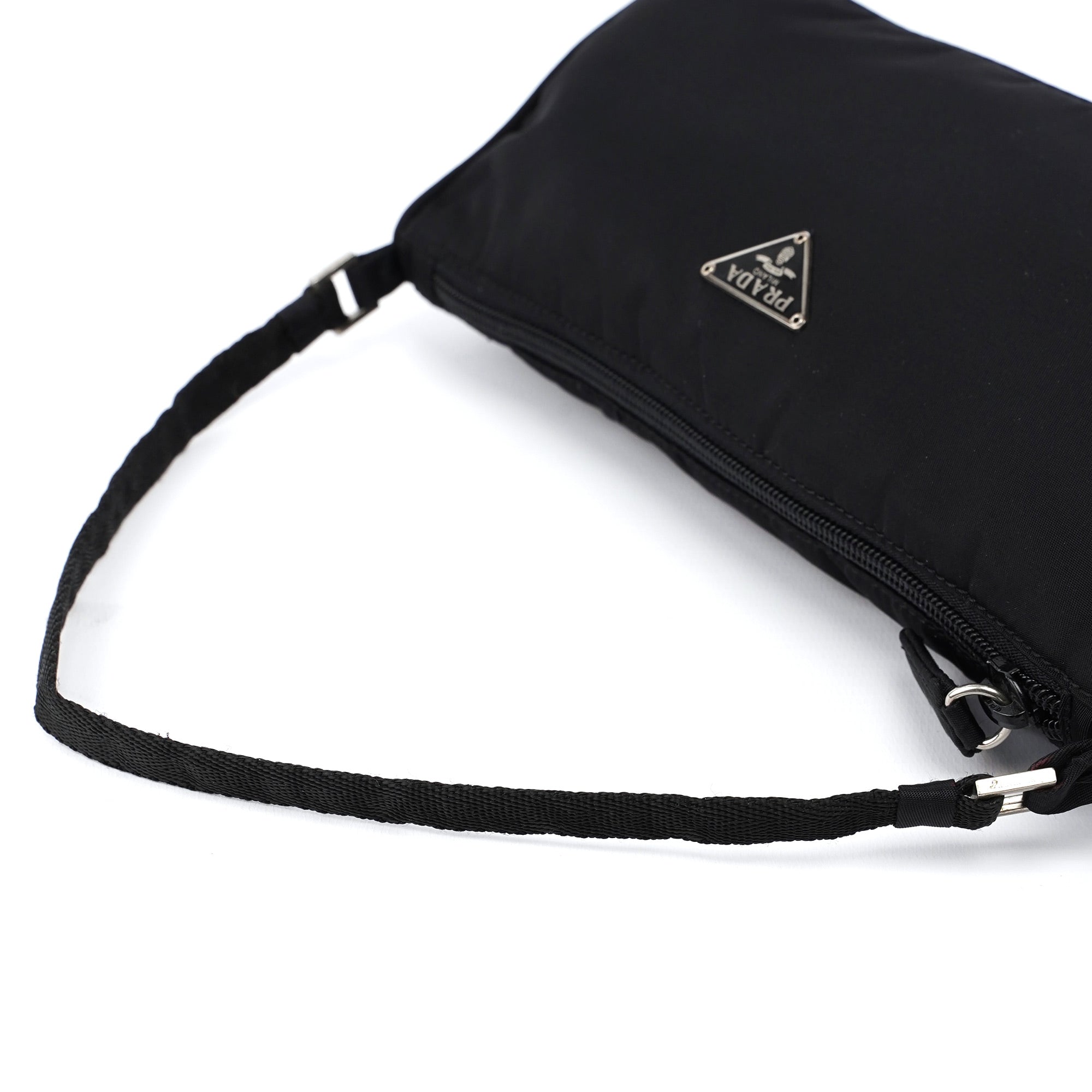 MV633 Black Tessuto Mini Hobo Bag
