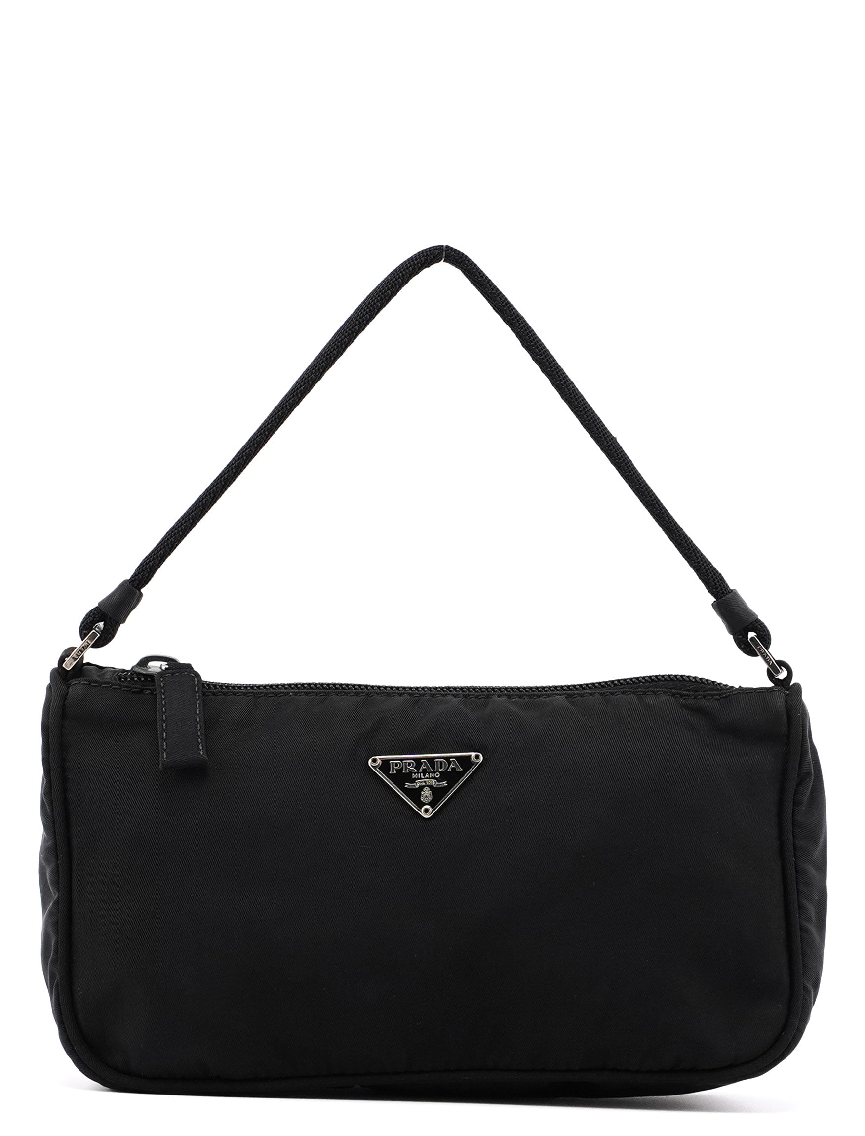MV633 Black Tessuto Mini Hobo Bag