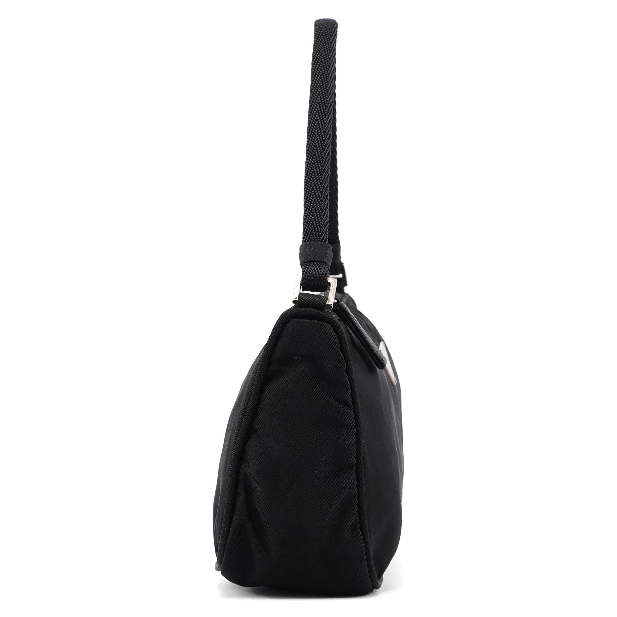 MV633 Black Tessuto Mini Hobo Bag