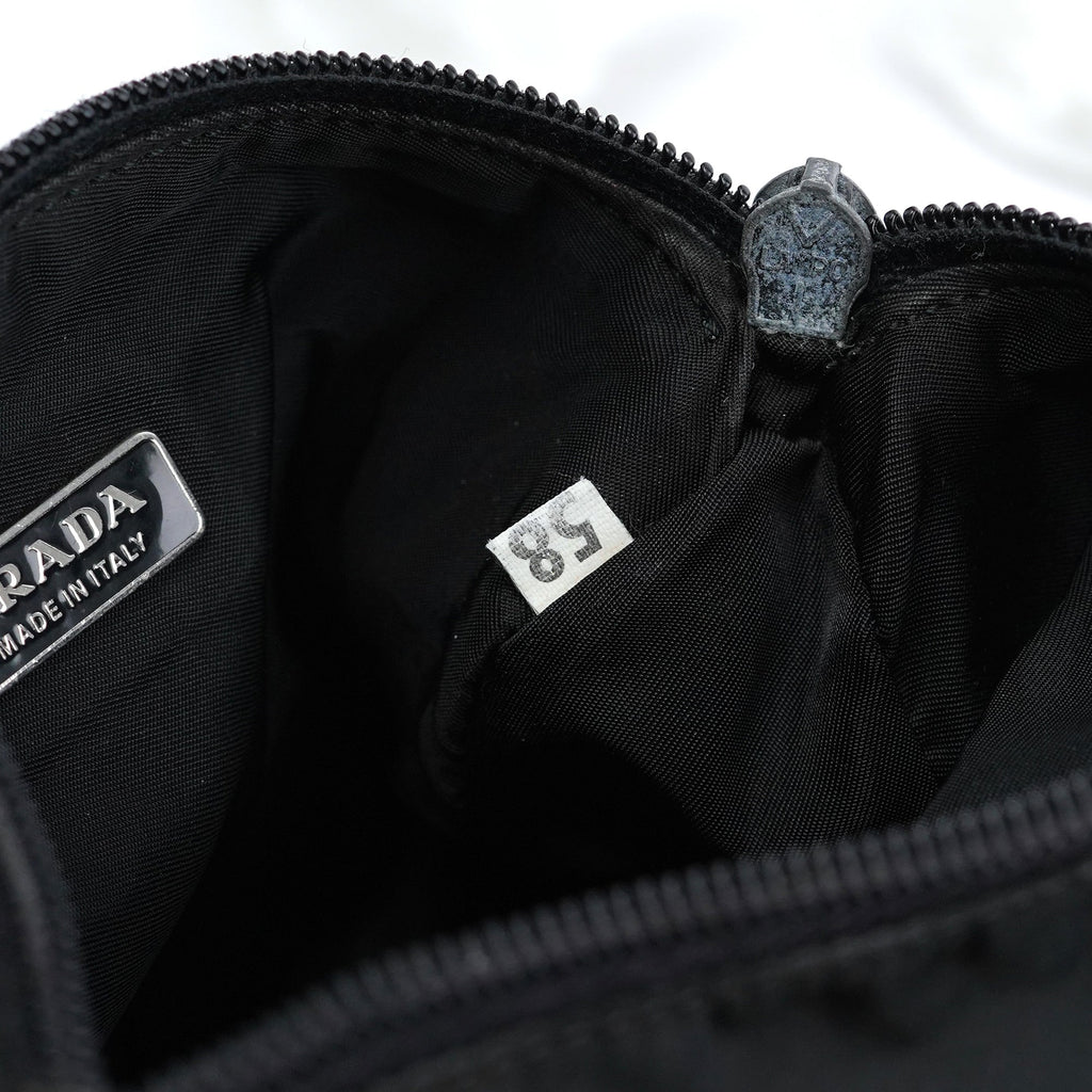 MV633 Black Tessuto Mini Hobo Bag