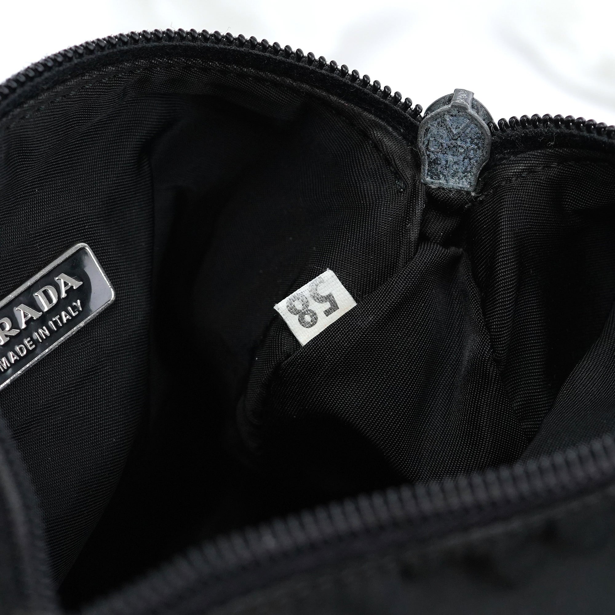 MV633 Black Tessuto Mini Hobo Bag