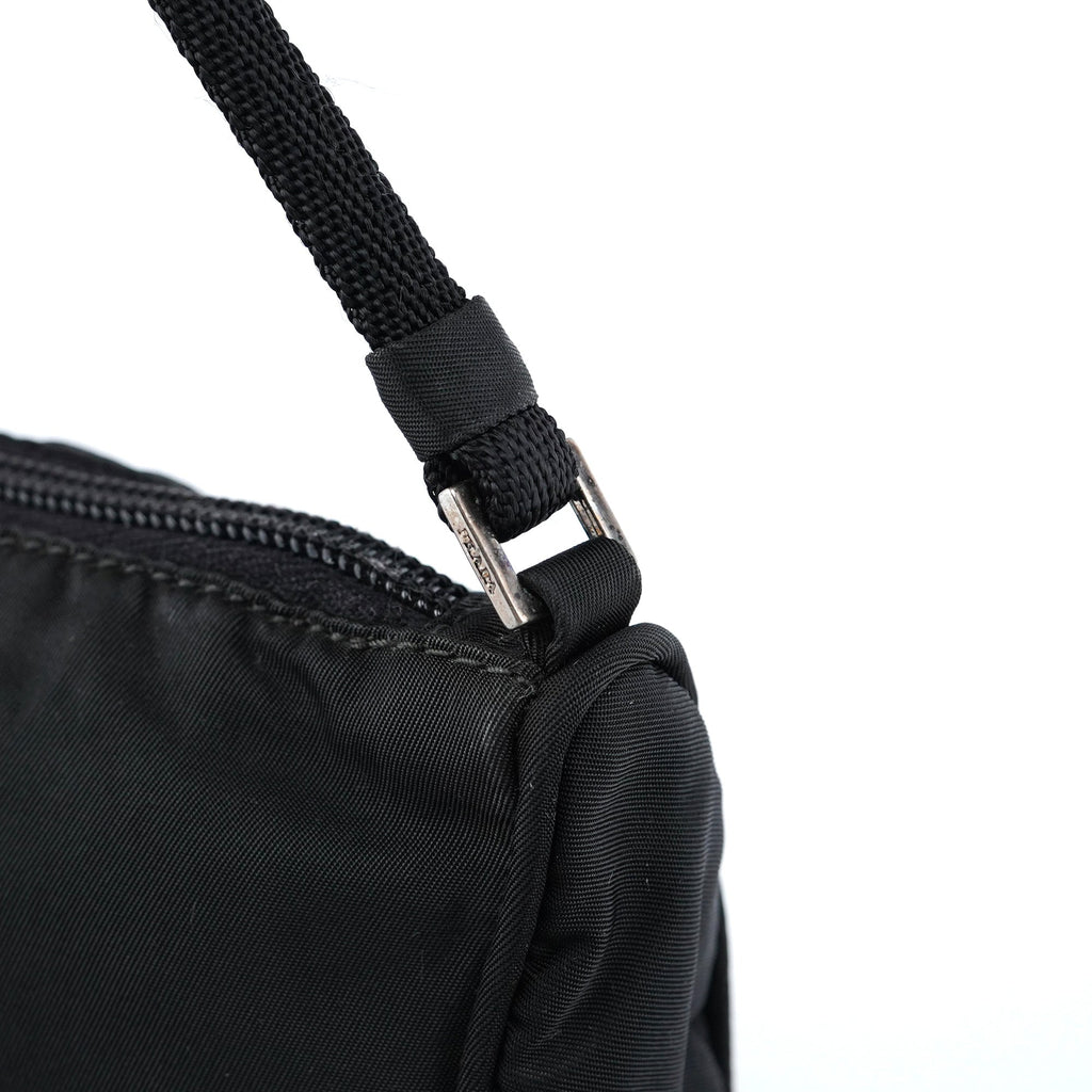 MV633 Black Tessuto Mini Hobo Bag