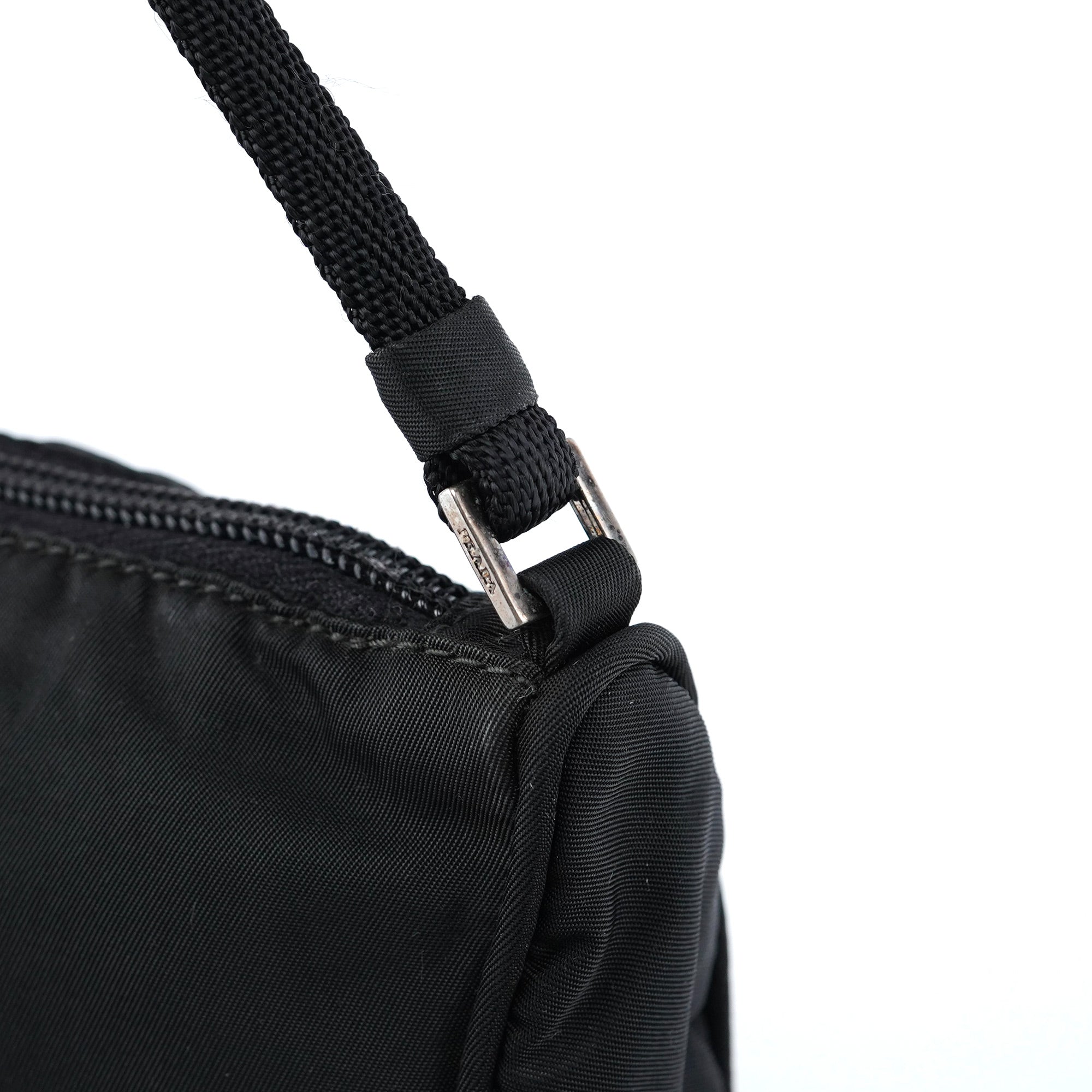 MV633 Black Tessuto Mini Hobo Bag