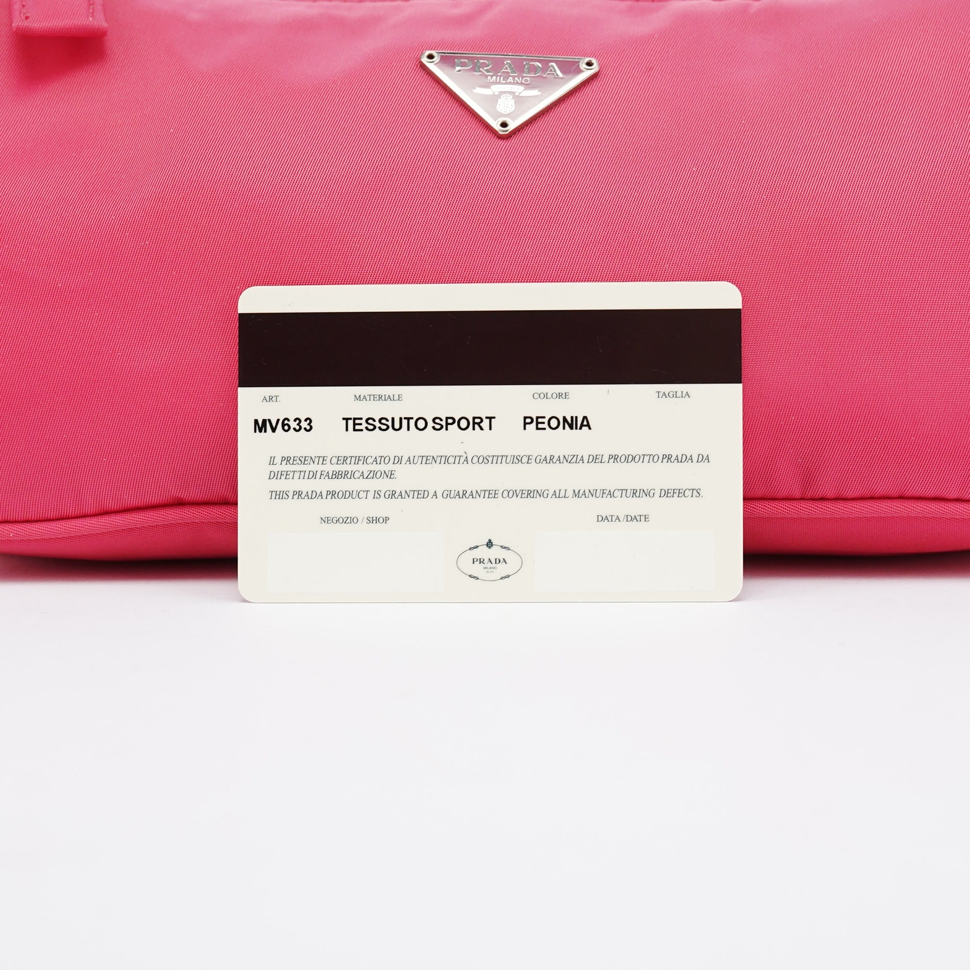 MV633 Pink Tessuto Mini Hobo Bag