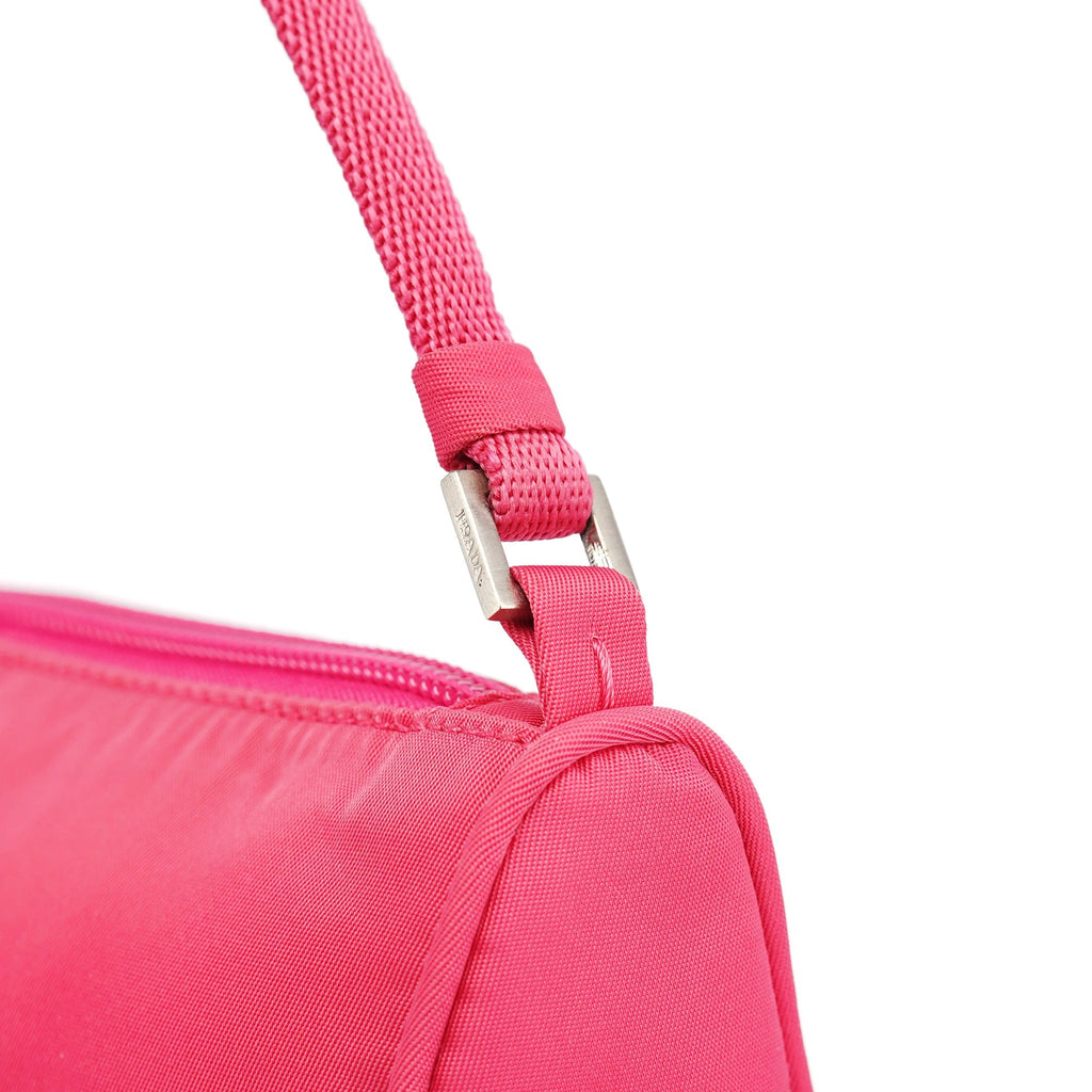 MV633 Pink Tessuto Mini Hobo Bag