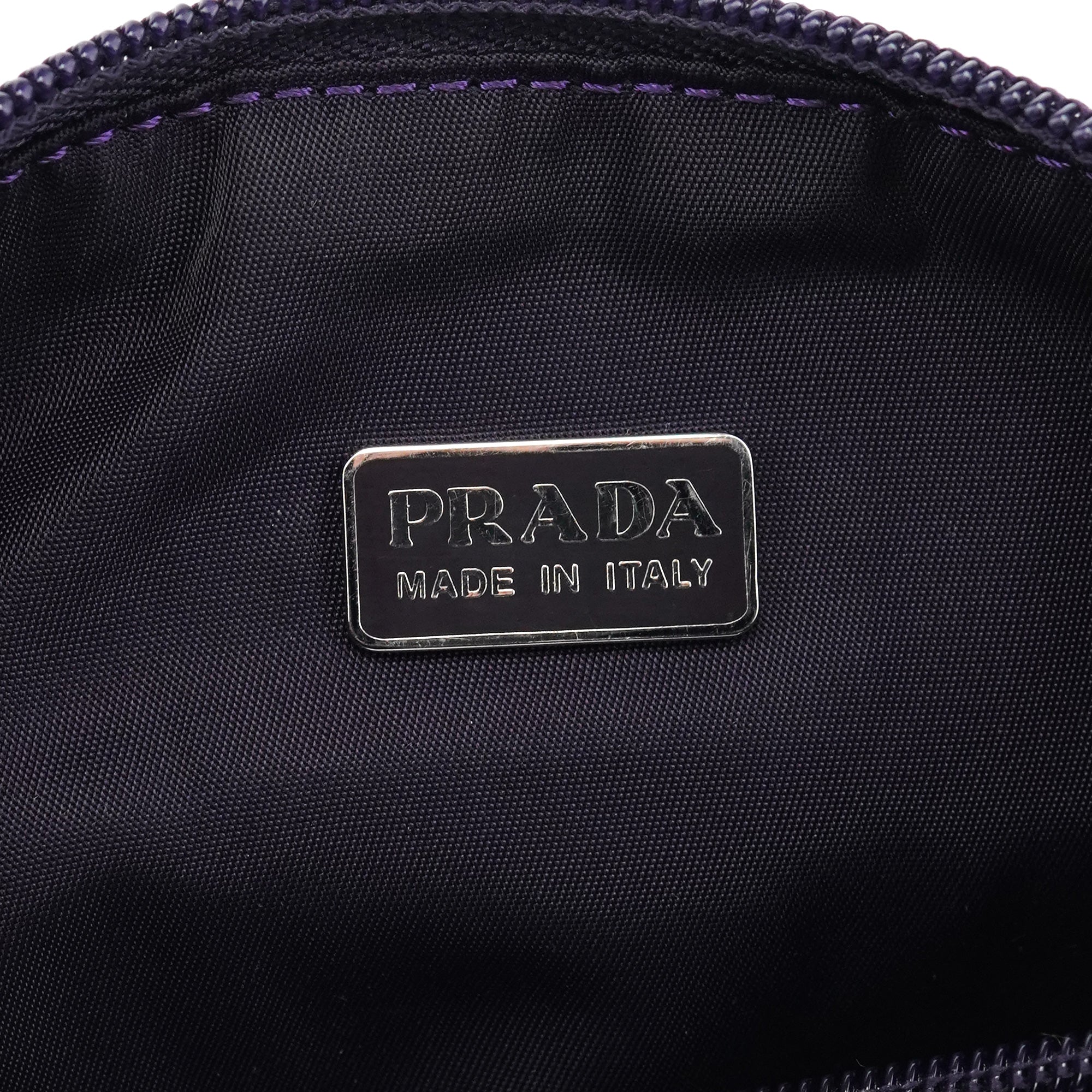 MV633 Purple Tessuto Nylon Mini Hobo Bag