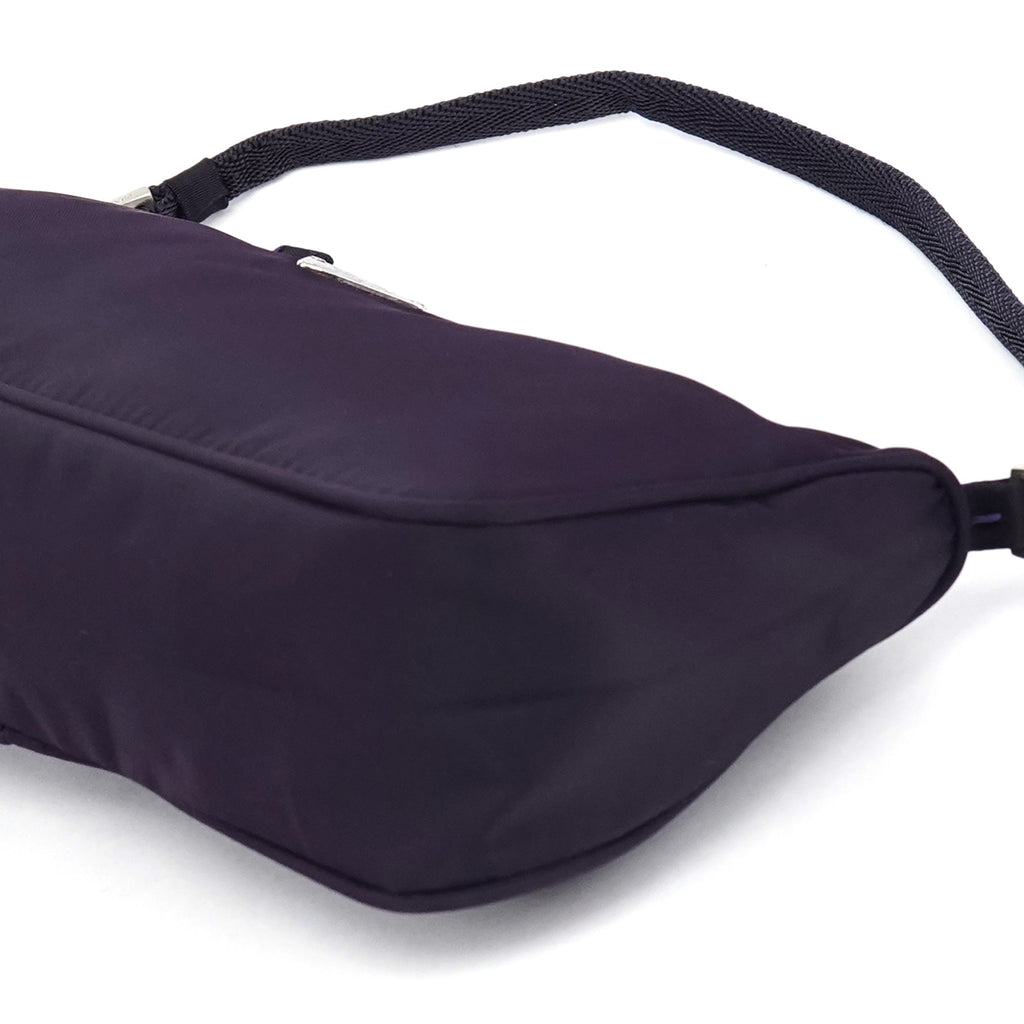 MV633 Purple Tessuto Nylon Mini Hobo Bag