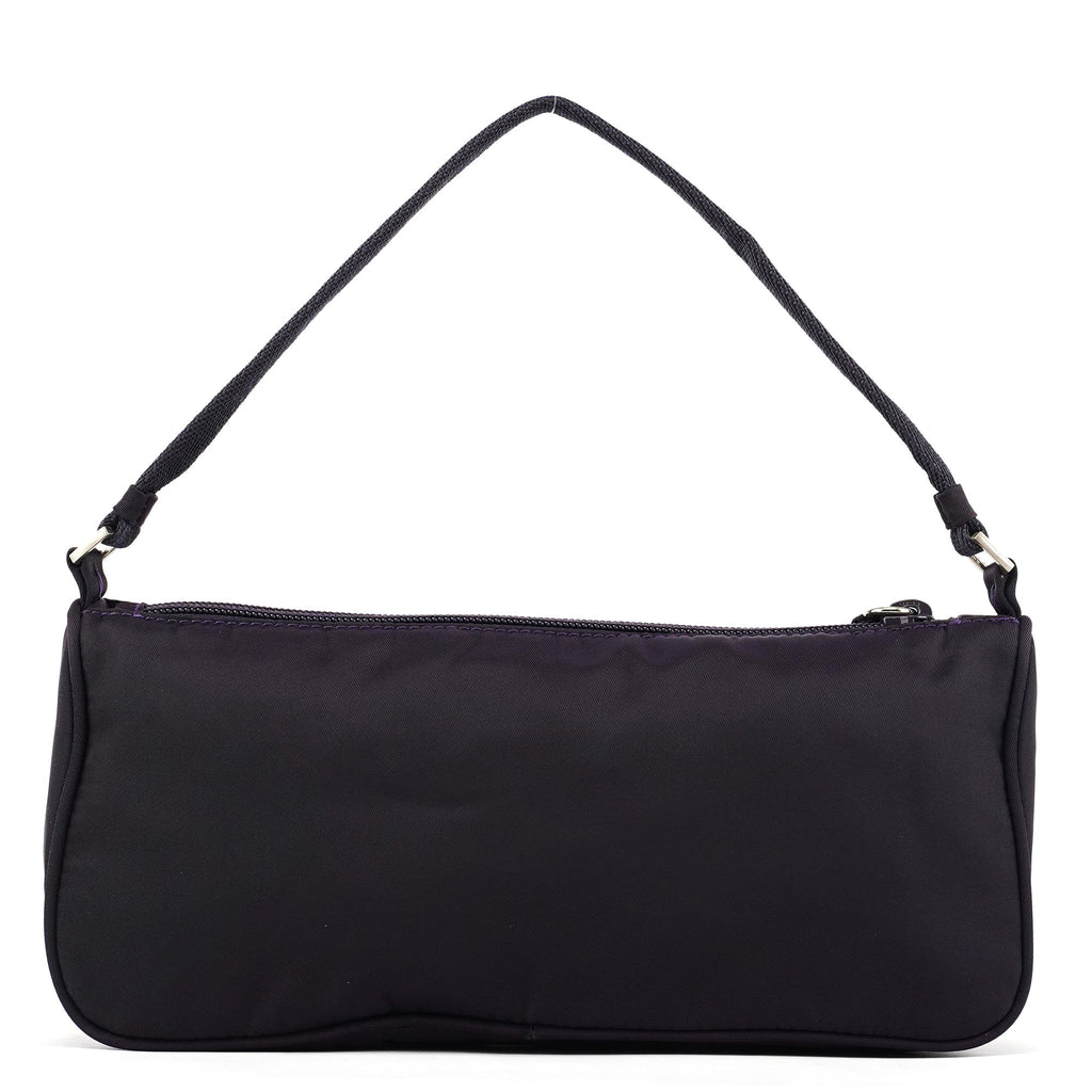 MV633 Purple Tessuto Nylon Mini Hobo Bag