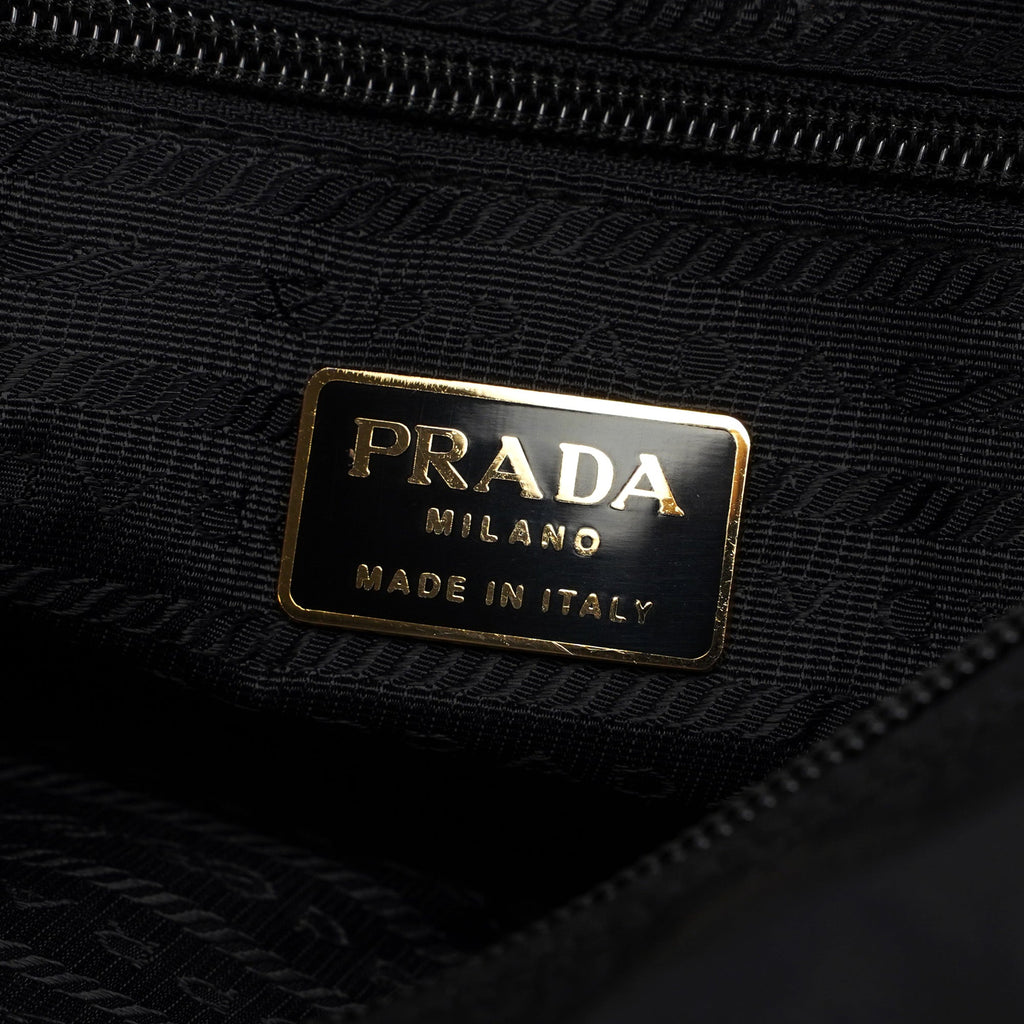 Navy Gold Tessuto Metallo Tote