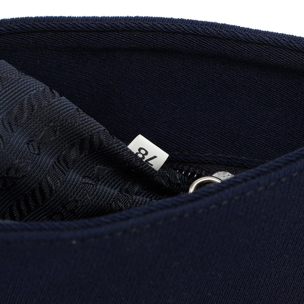 Navy Mesh Plastic Chain Shoulder Bag