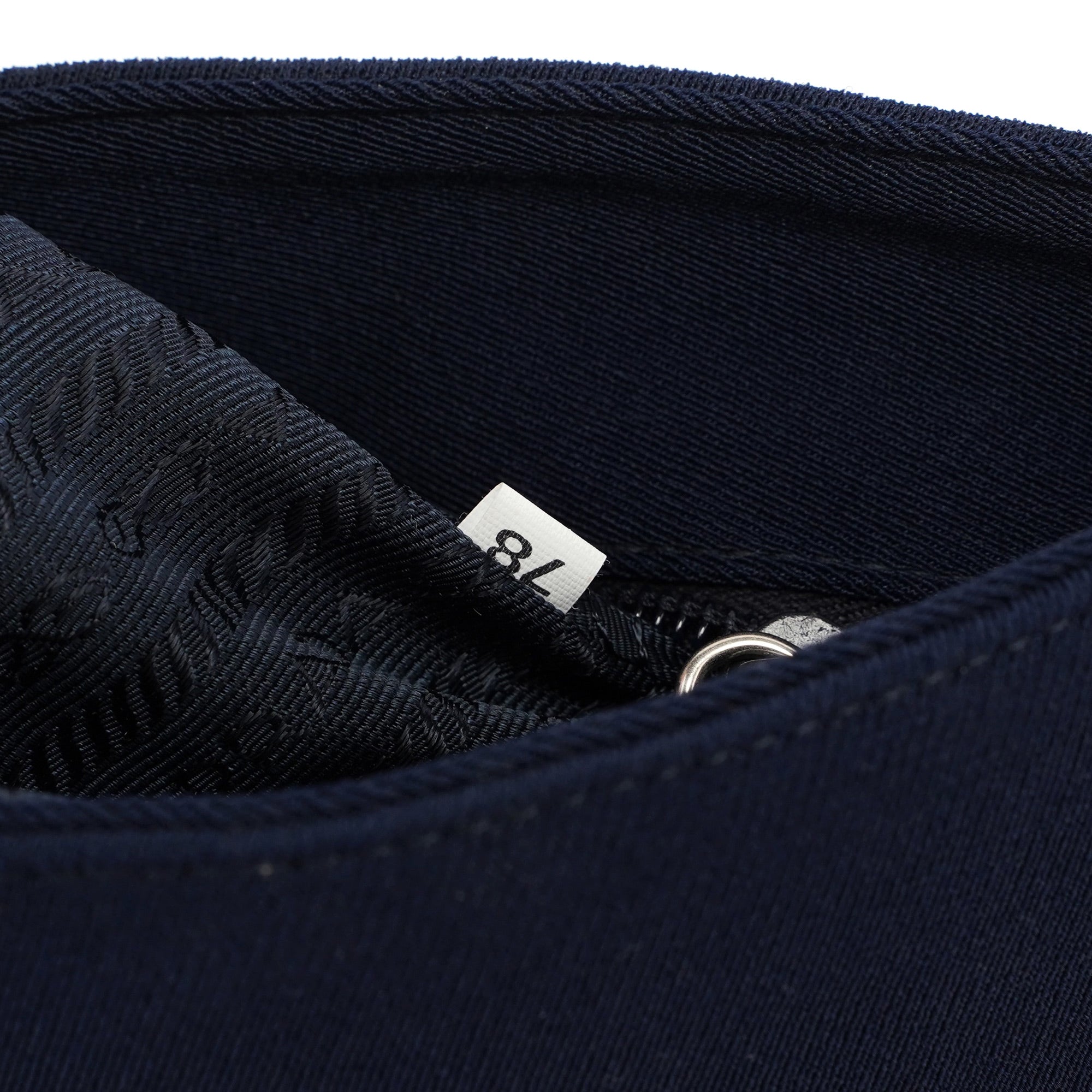 Navy Mesh Plastic Chain Shoulder Bag