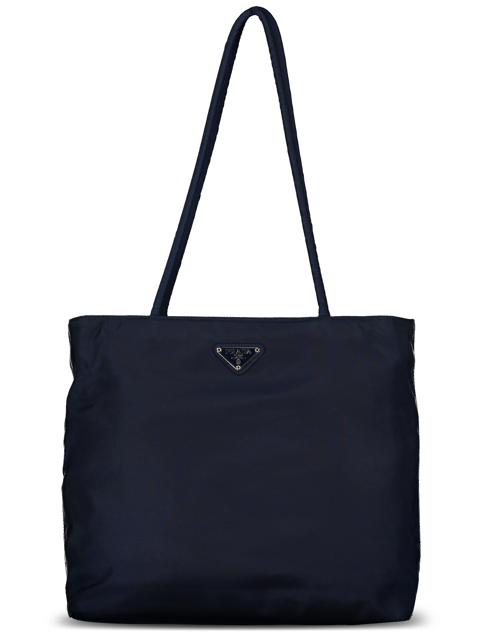 Navy Nylon Tessuto City Tote Bag