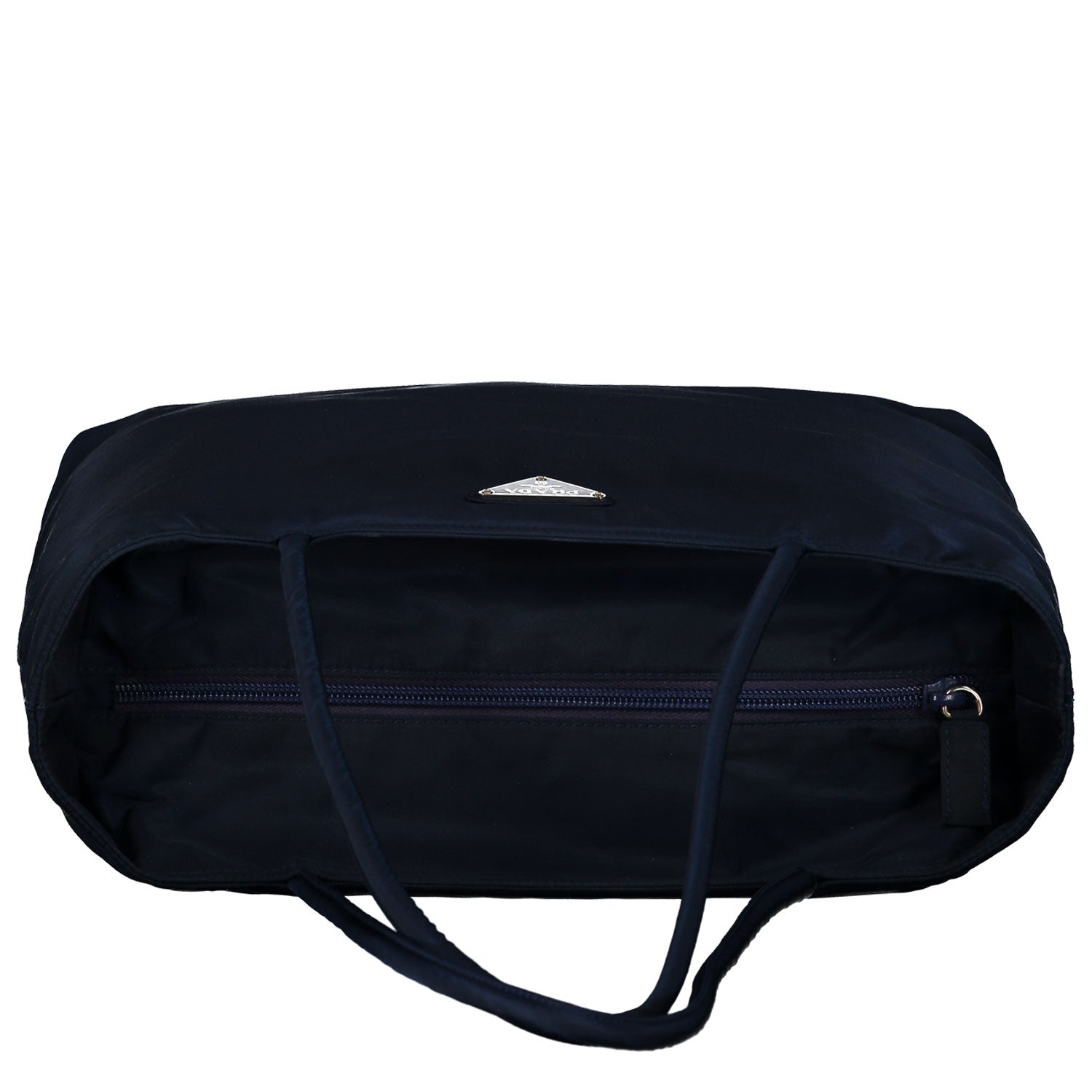 Navy Nylon Tessuto City Tote Bag