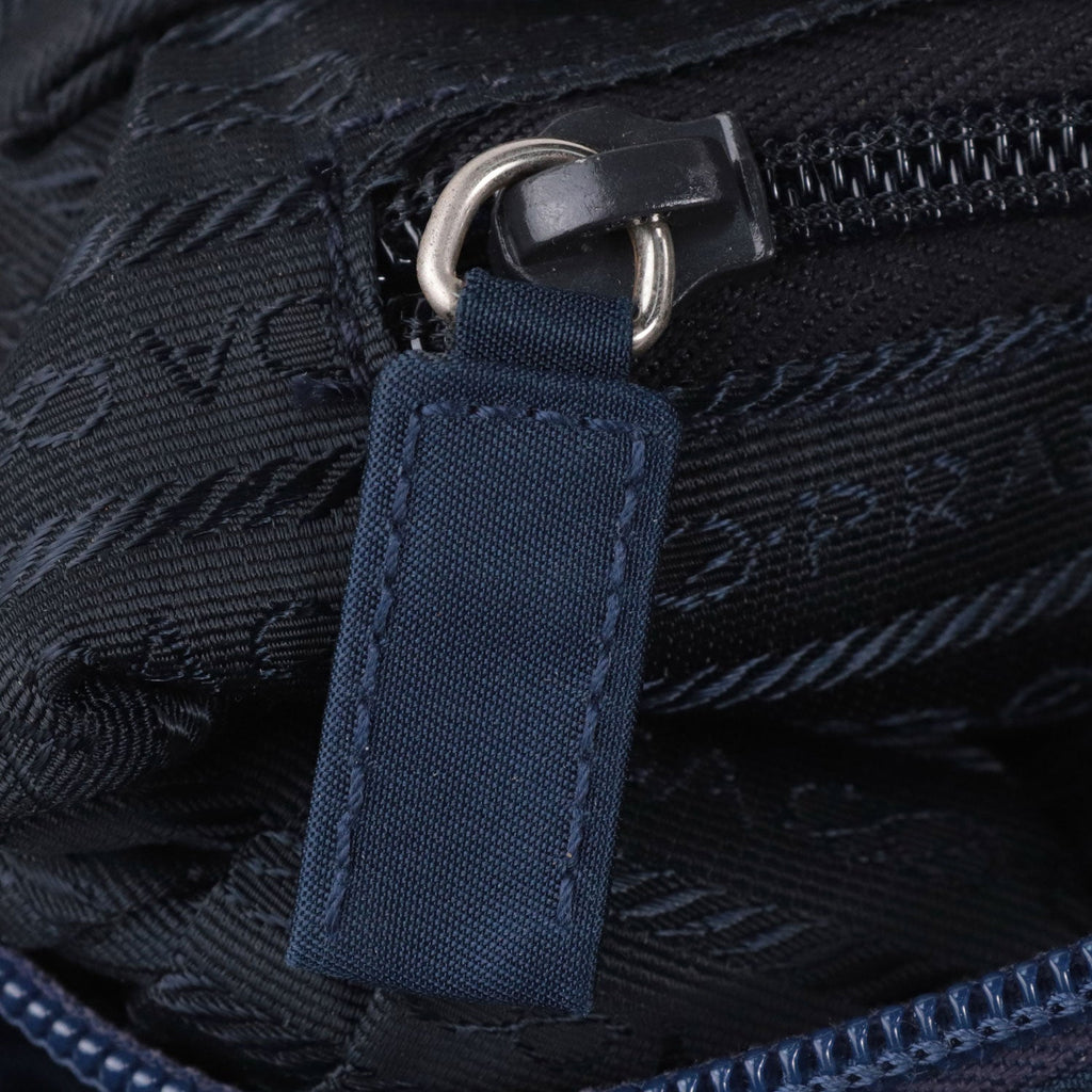Navy Nylon Tessuto City Tote Bag