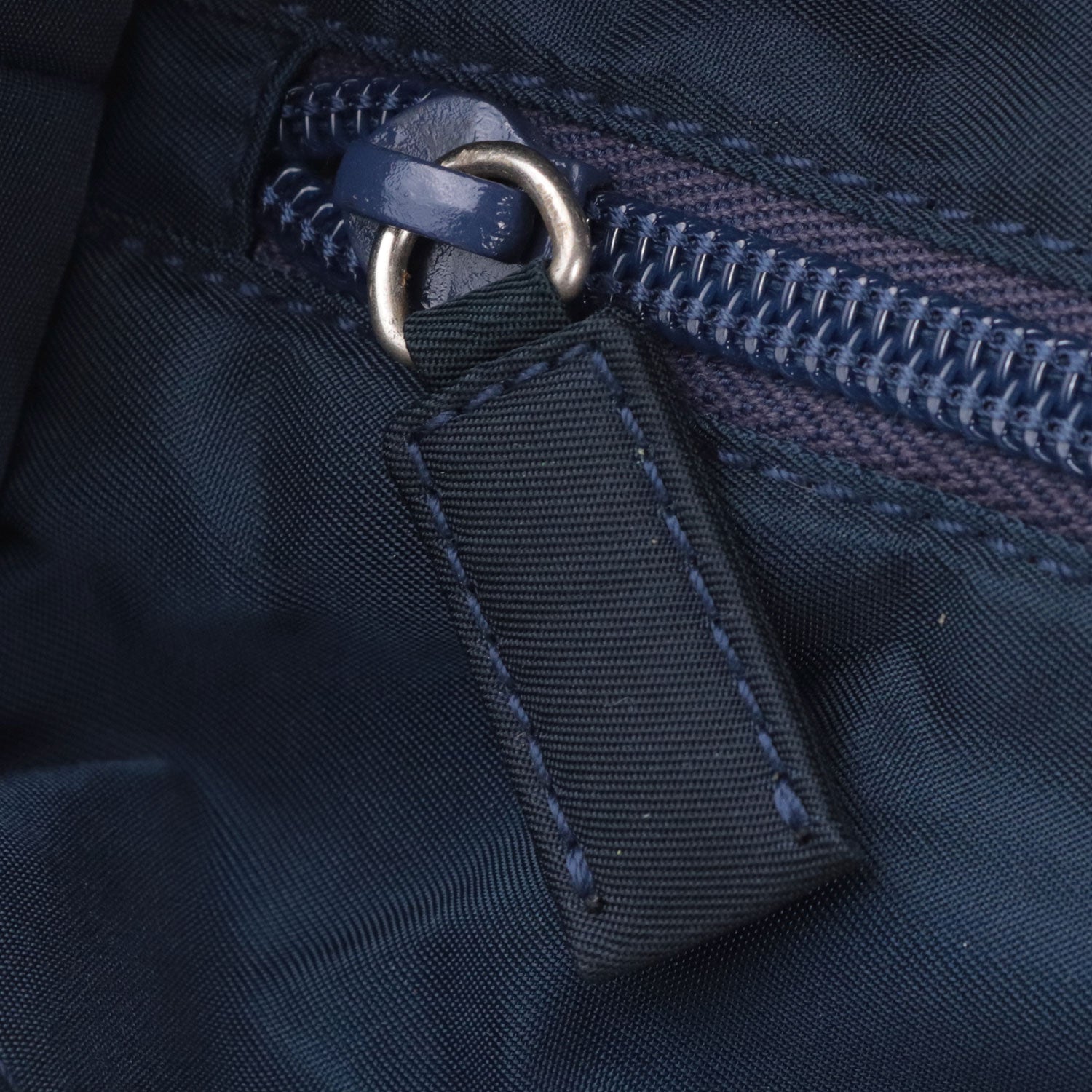 Navy Nylon Tessuto City Tote Bag