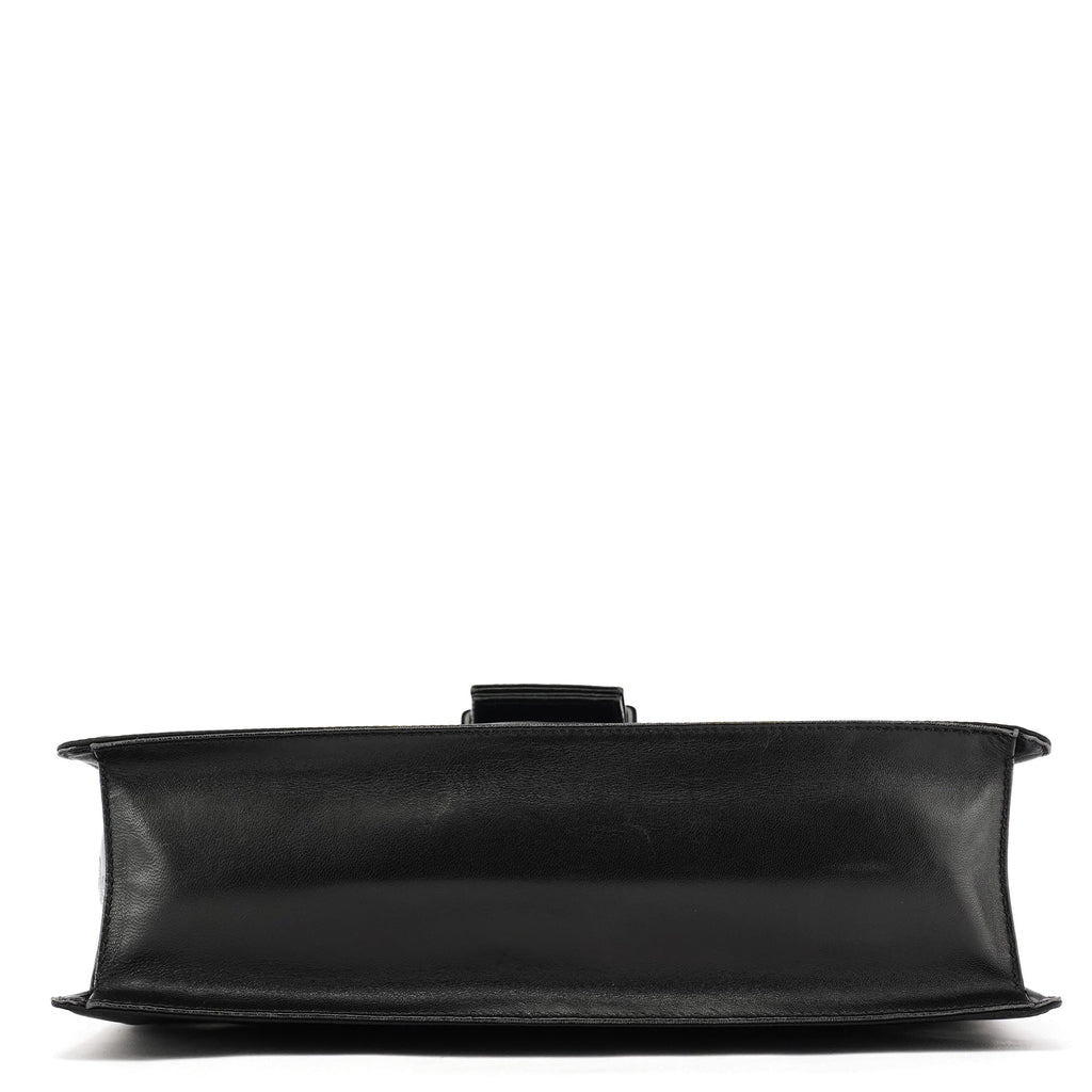 Navy Tessuto Buckle Shoulder Bag