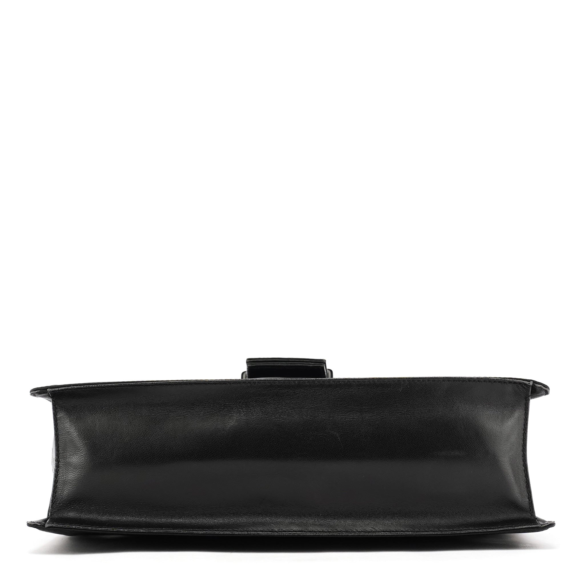 Navy Tessuto Buckle Shoulder Bag
