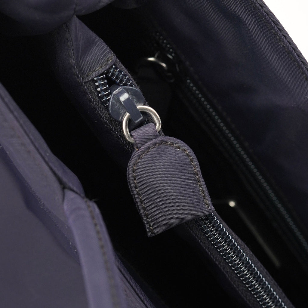 Navy Tessuto City Tote Bag