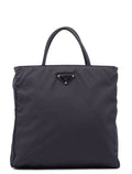 Navy Tessuto City Tote Bag