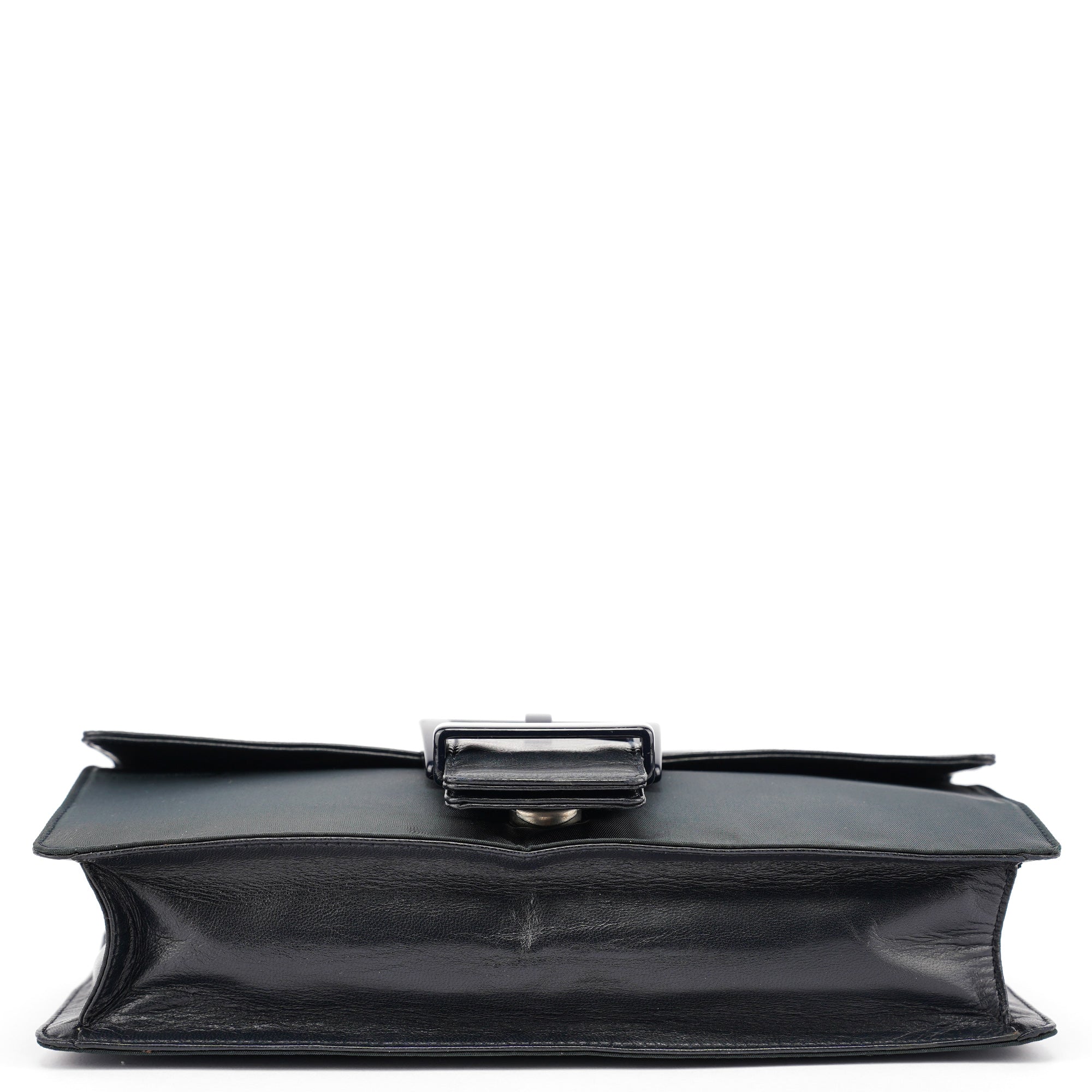 Navy Tessuto Nappa Top Handle Bag