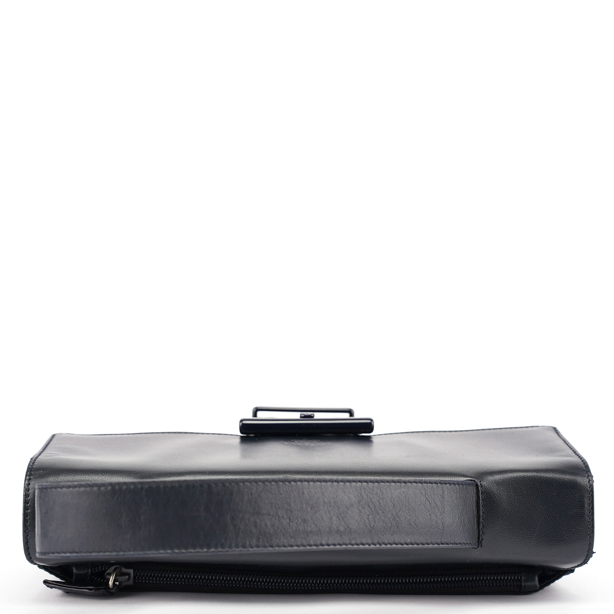 Navy Tessuto Nappa Top Handle Bag