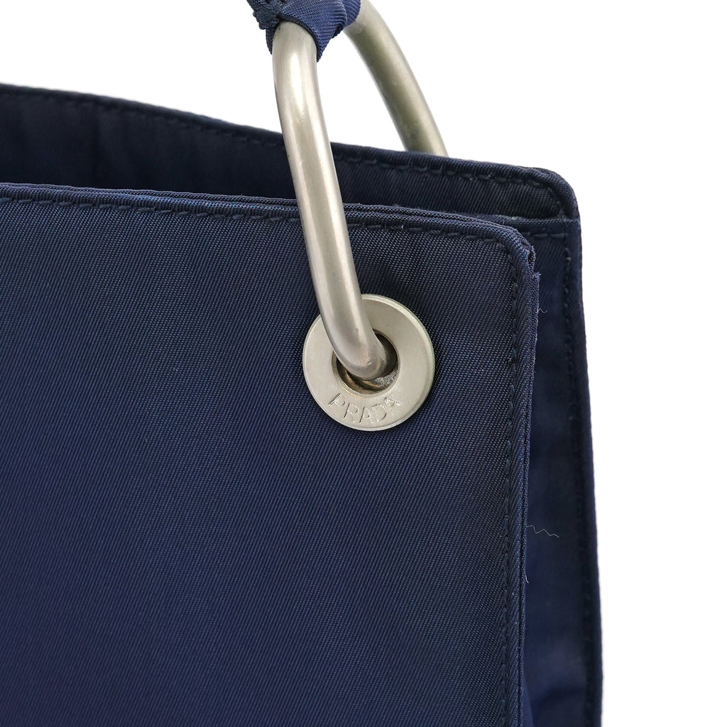Navy Tessuto Nylon Shoulder Bag
