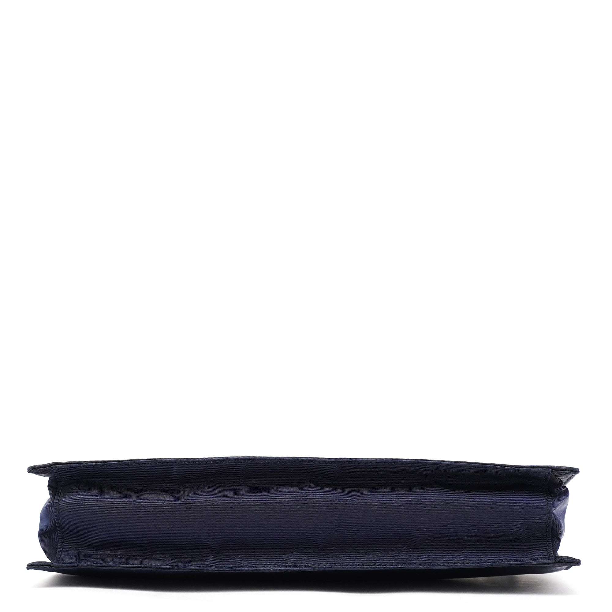 Navy Tessuto Nylon Shoulder Bag