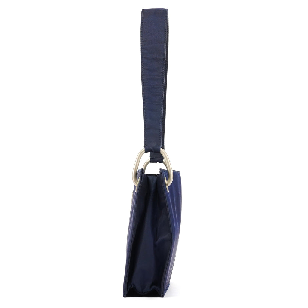 Navy Tessuto Nylon Shoulder Bag