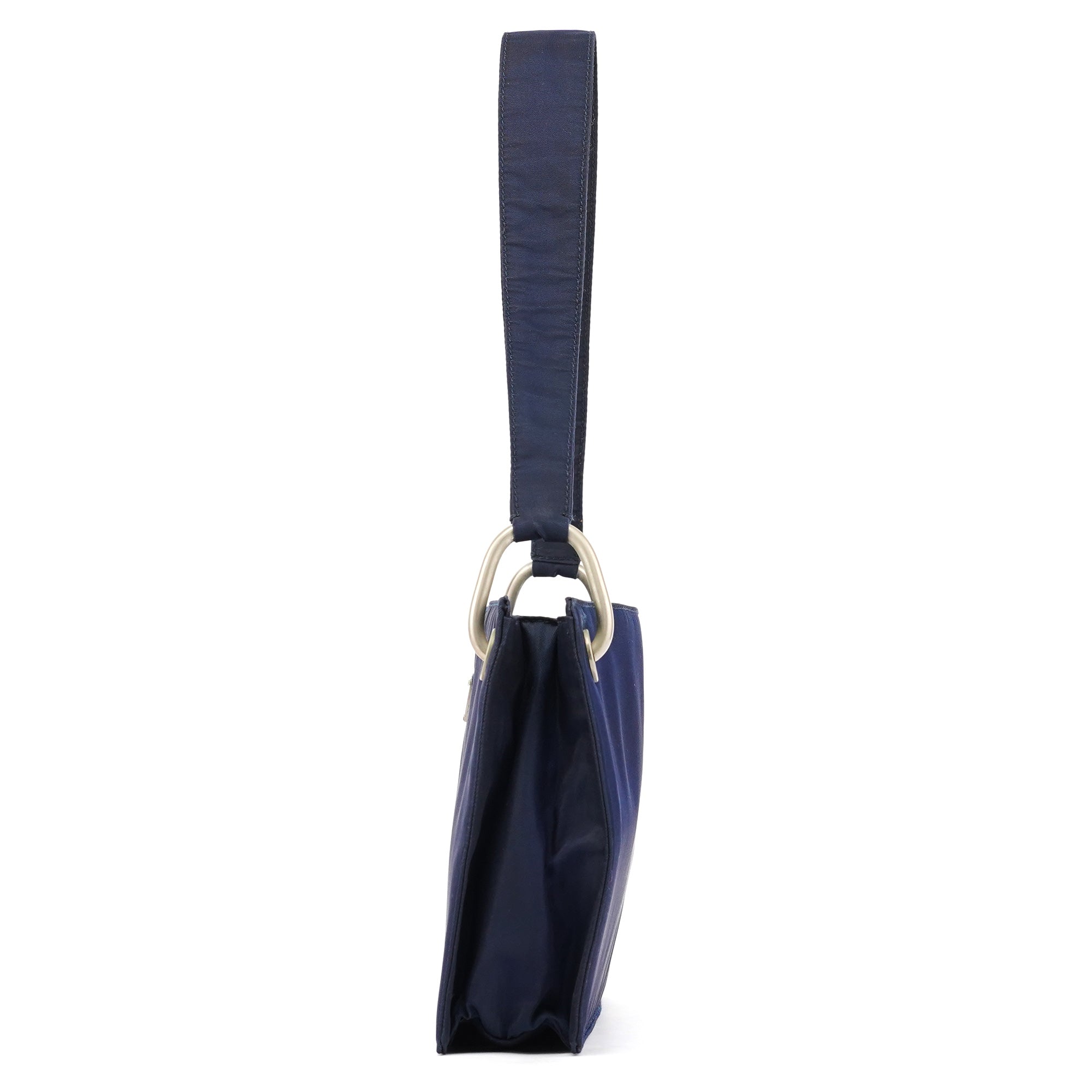 Navy Tessuto Nylon Shoulder Bag